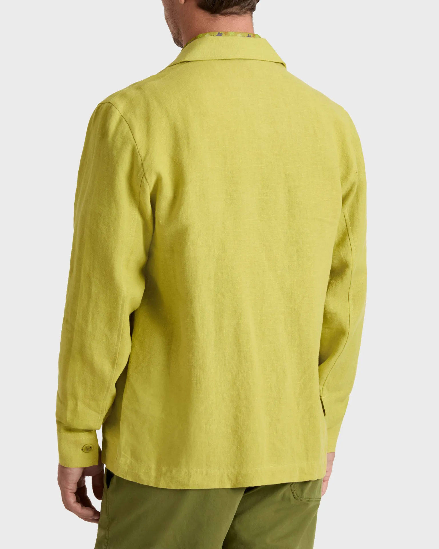 Vilebrequin - Solid Overshirt Aus Leinen Für Herren - Jacke - Corentin - Grün - Größe XL – Bild 4