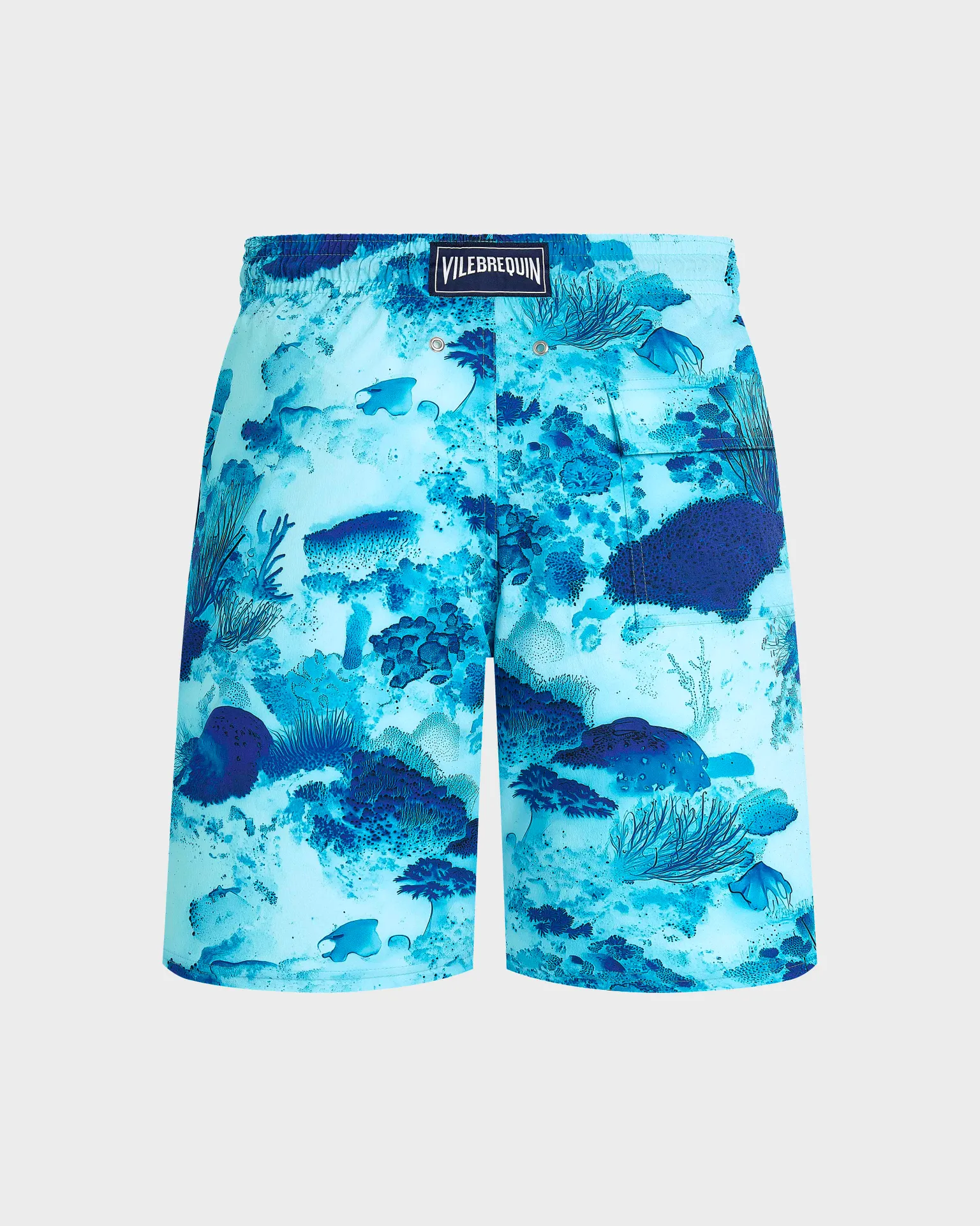 Vilebrequin - Lange Coral Reef Stretch-badeshorts Für Herren - Bademode - Okorise - Blau - Größe M – Bild 2