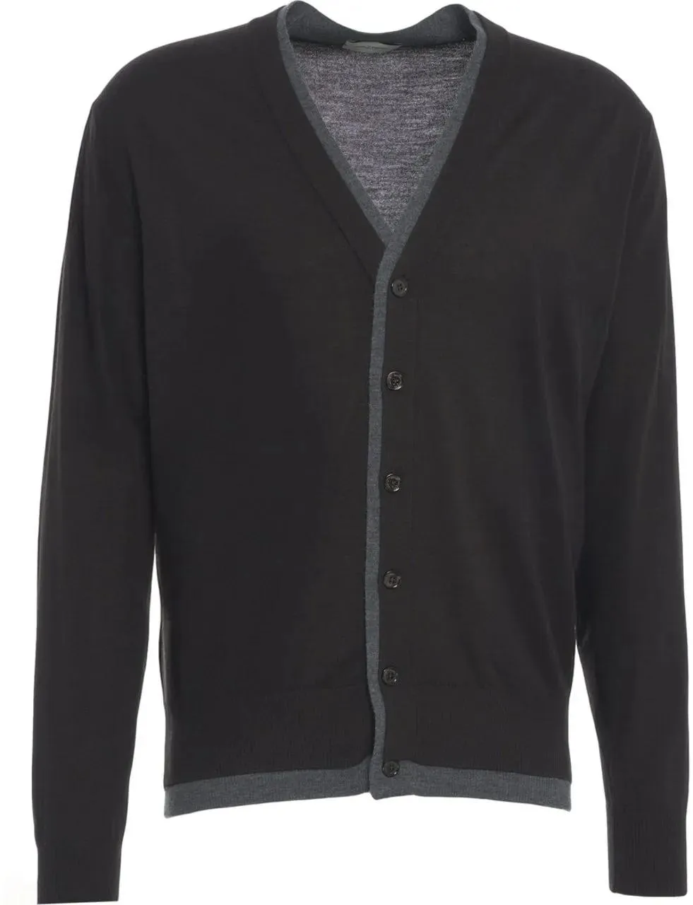 Paolo Pecora - Fine knit cardigan - Größe M - braun Paolo Pecora - Fine knit cardigan - Größe M - braun