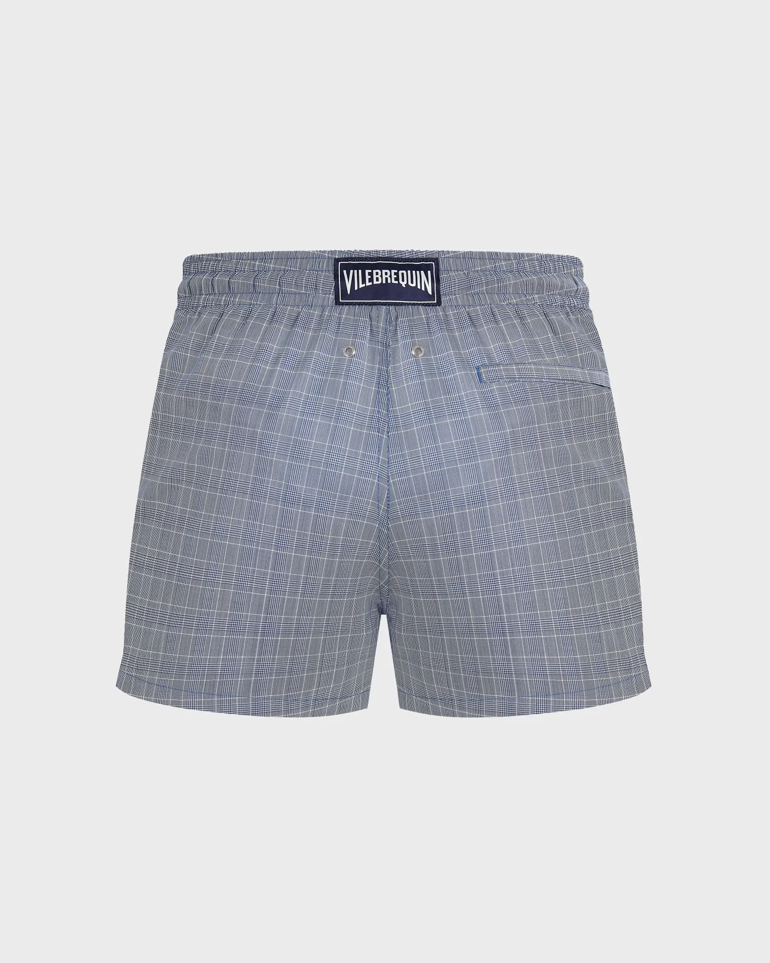Vilebrequin - Prince Of Wales Check Badeshorts Aus Ultradünner Wolle Für Herren - Bademode - Milton - Blau - Größe M – Bild 2