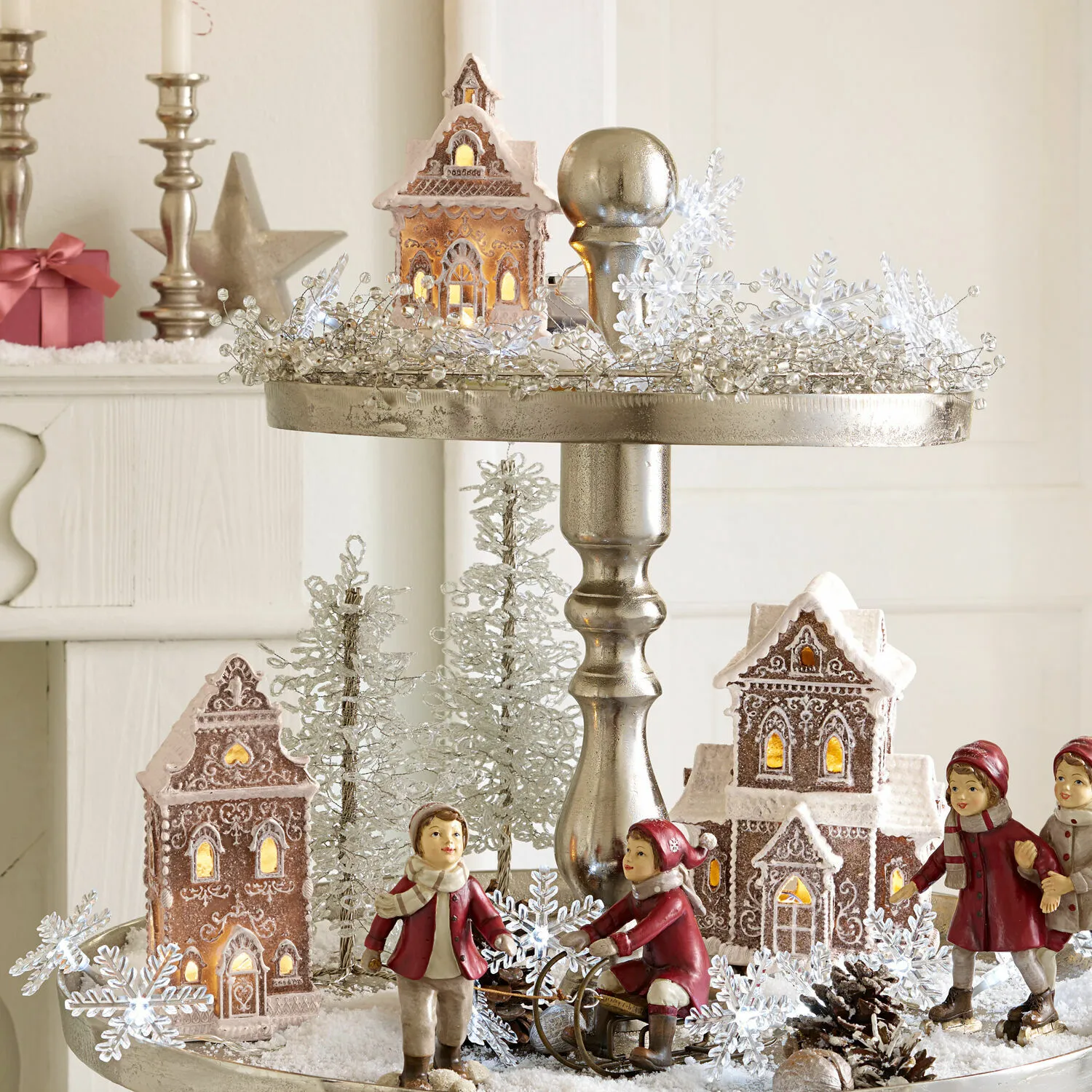 LED-Dekohaus 3er Set Anyama – Bild 2