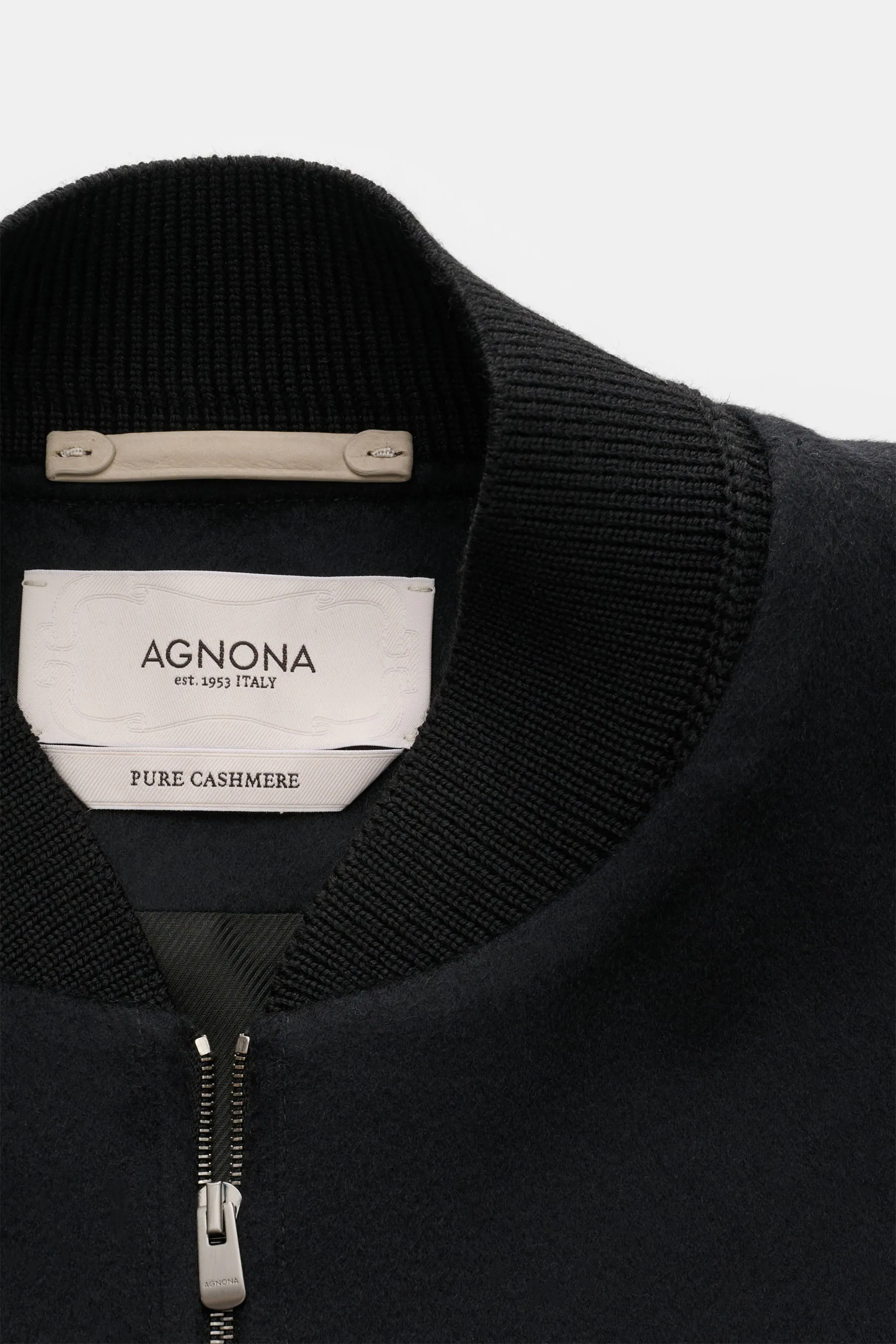 Agnona - Herren - Cashmere Blouson schwarz – Bild 3