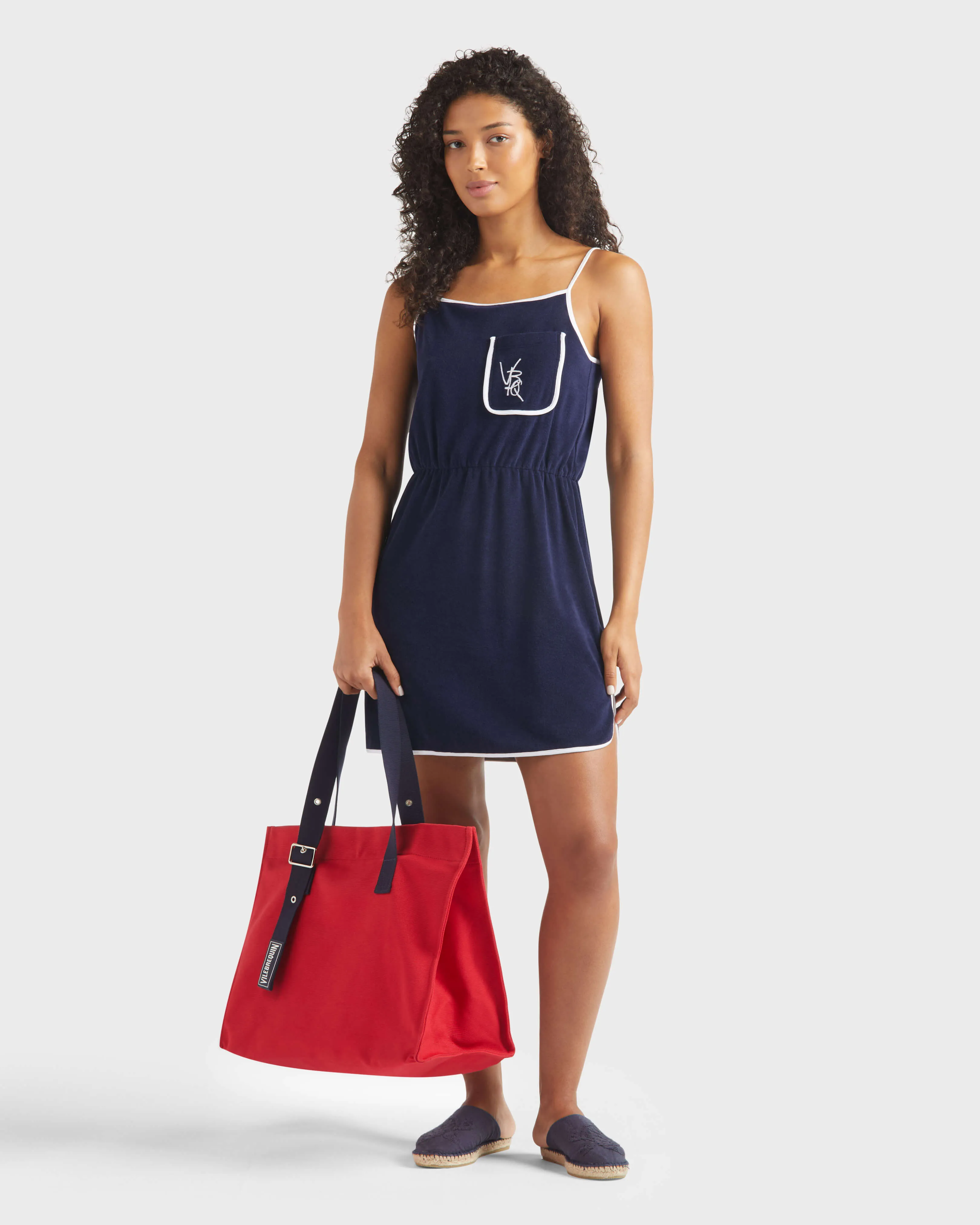 Vilebrequin - Vbq Line Tankkleid Aus Frottee Für Damen - Kleid - Leyna - Blau - Größe M – Bild 5