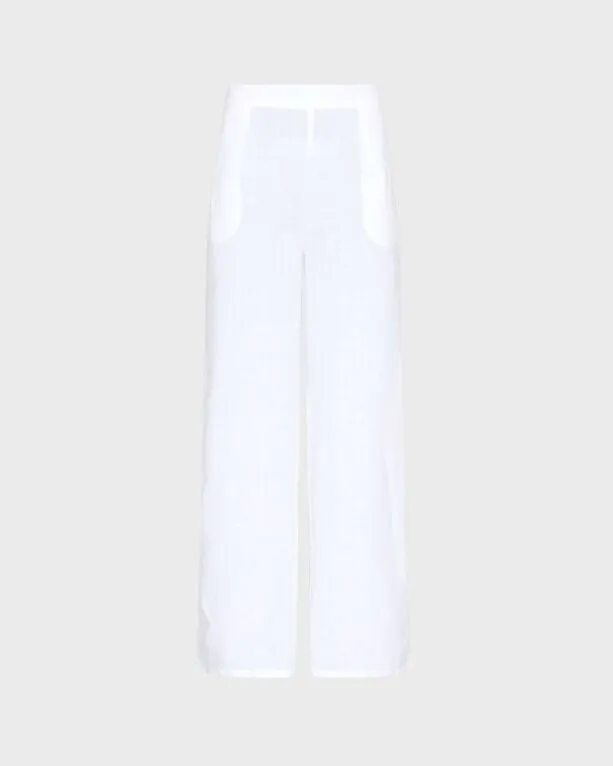 Vilebrequin - Solid Komfort-hose Aus Leinen Für Damen - Hose - Louizon - Weiss - Größe L Vilebrequin - Solid Komfort-hose Aus Leinen Für Damen - Hose - Louizon - Weiss - Größe L