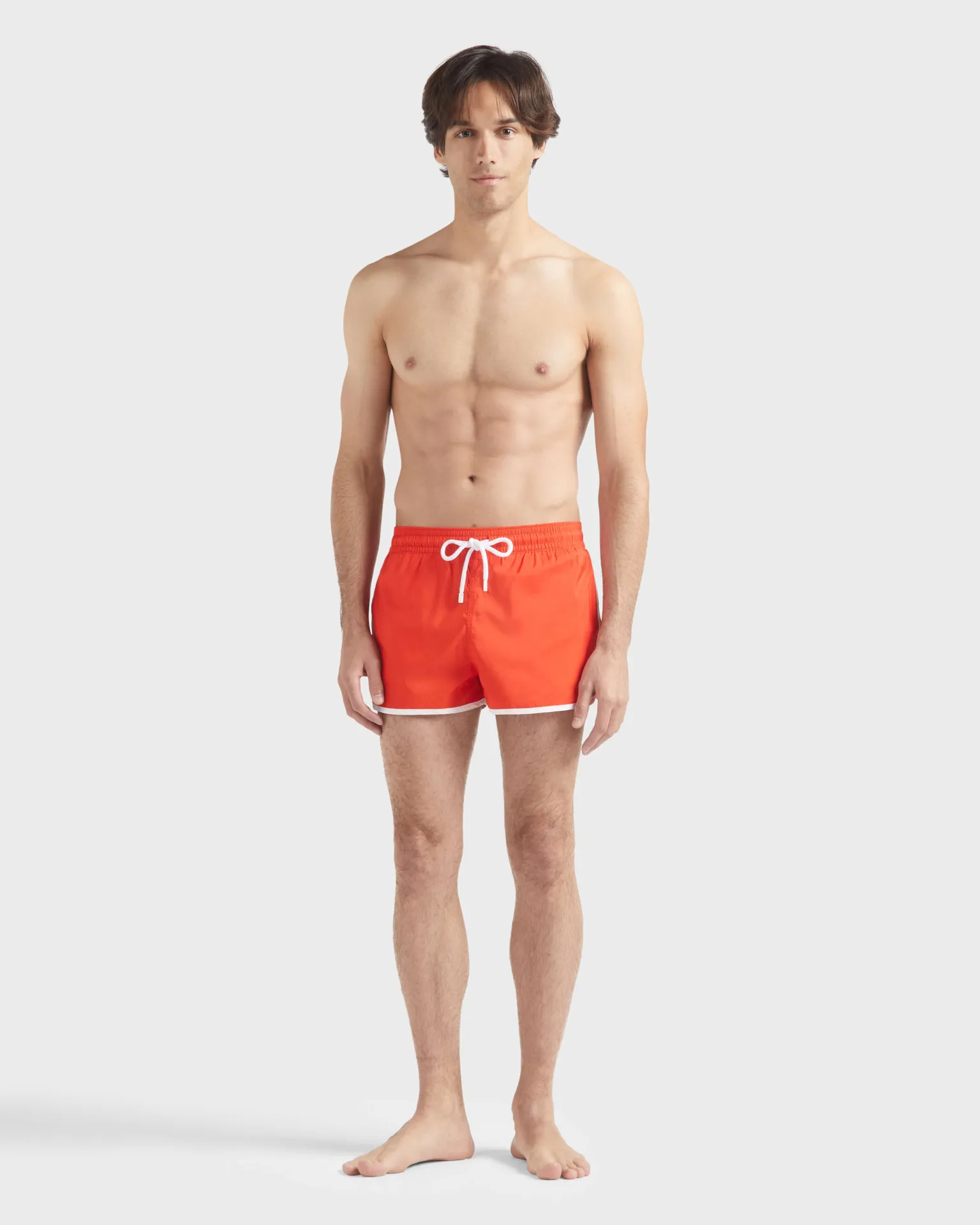 Vilebrequin - Ultraleichte Kurze Vbq Line Badeshorts Für Herren - Bademode - Meno - Rot - Größe XXL – Bild 3
