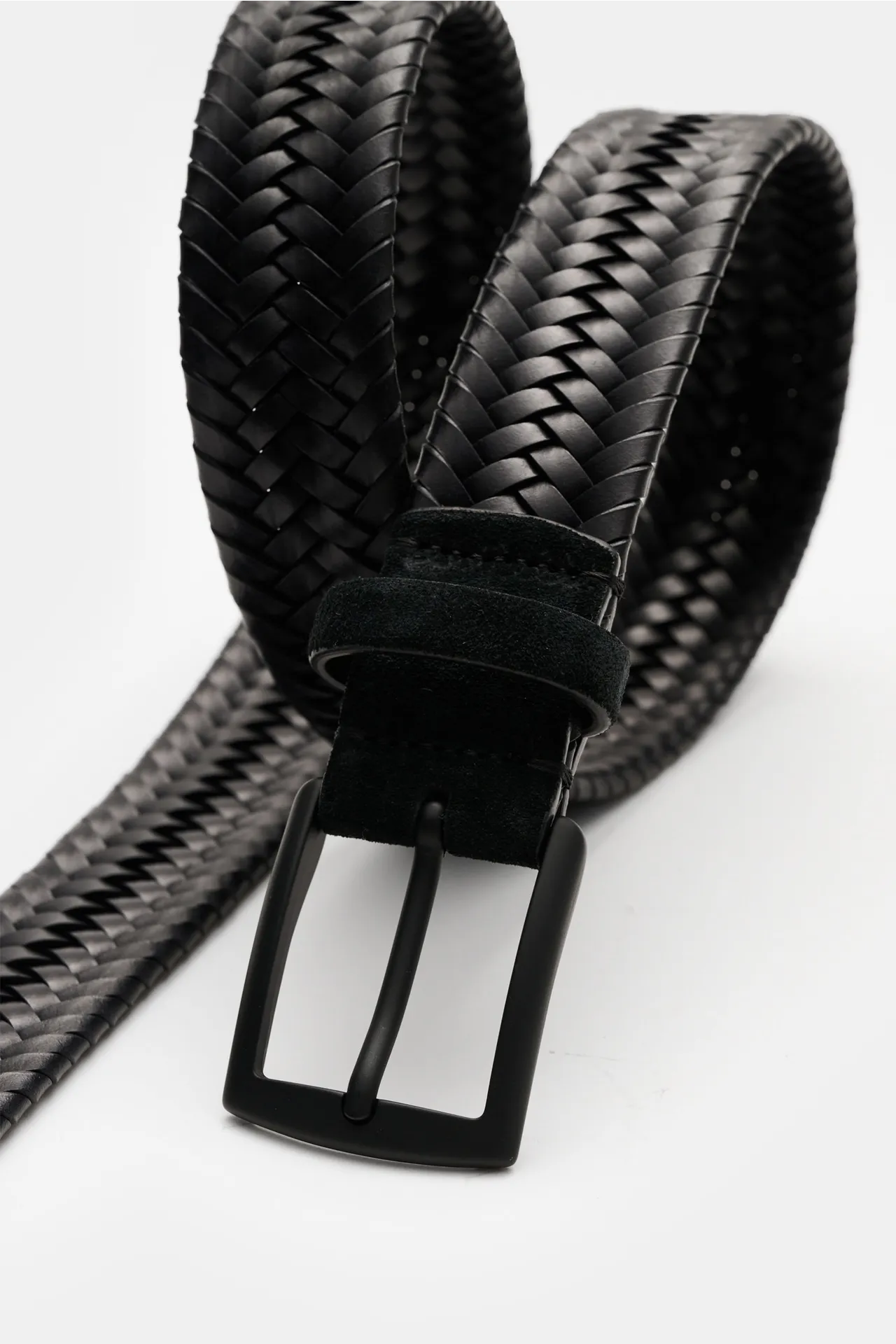 Veneta Cinture - Herren - Flechtgürtel schwarz – Bild 2