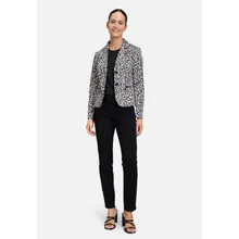 Kurzblazer mit Animalprint