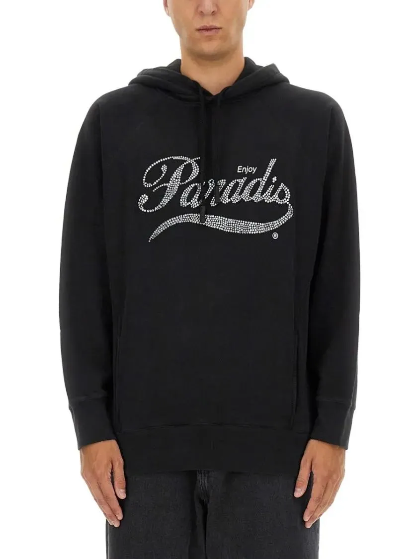 3.Paradis - Relaxed Fit Black Hoodie - Größe XL - schwarz 3.Paradis - Relaxed Fit Black Hoodie - Größe XL - schwarz