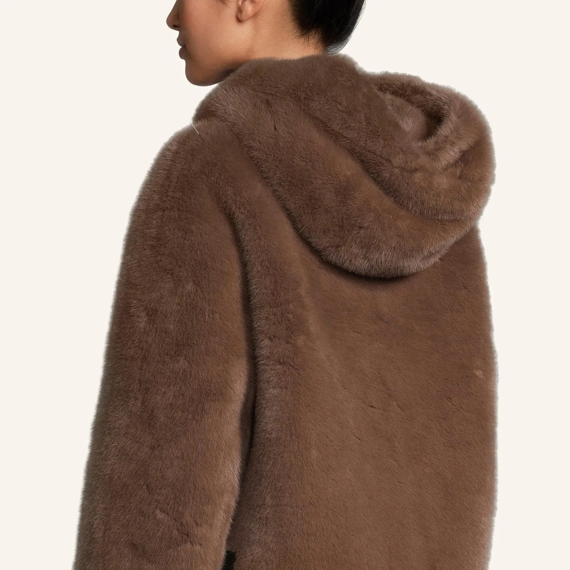 Blonde No8 - Kunstpelz-Jacke ELLE - Größe 42 DAMEN - braun – Bild 2