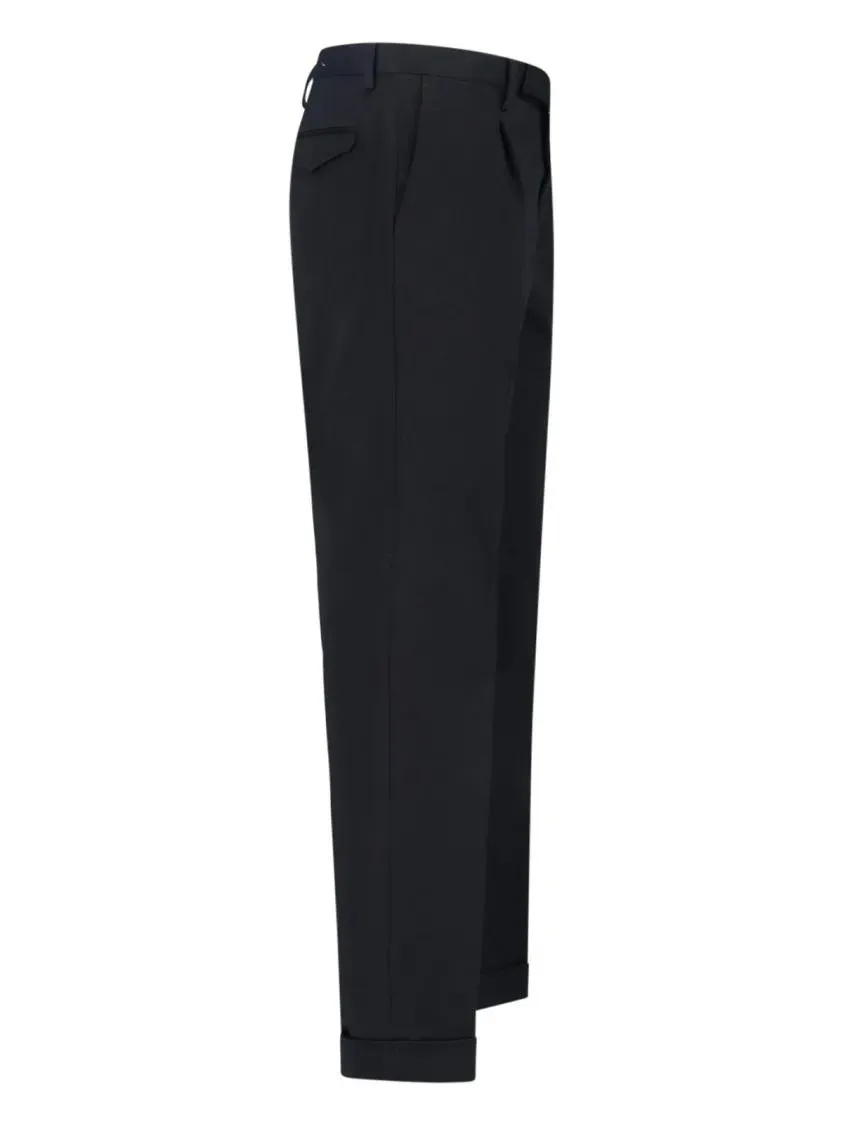 Briglia - Tailored Black Trousers With Silhouette - Größe 56 - schwarz – Bild 4