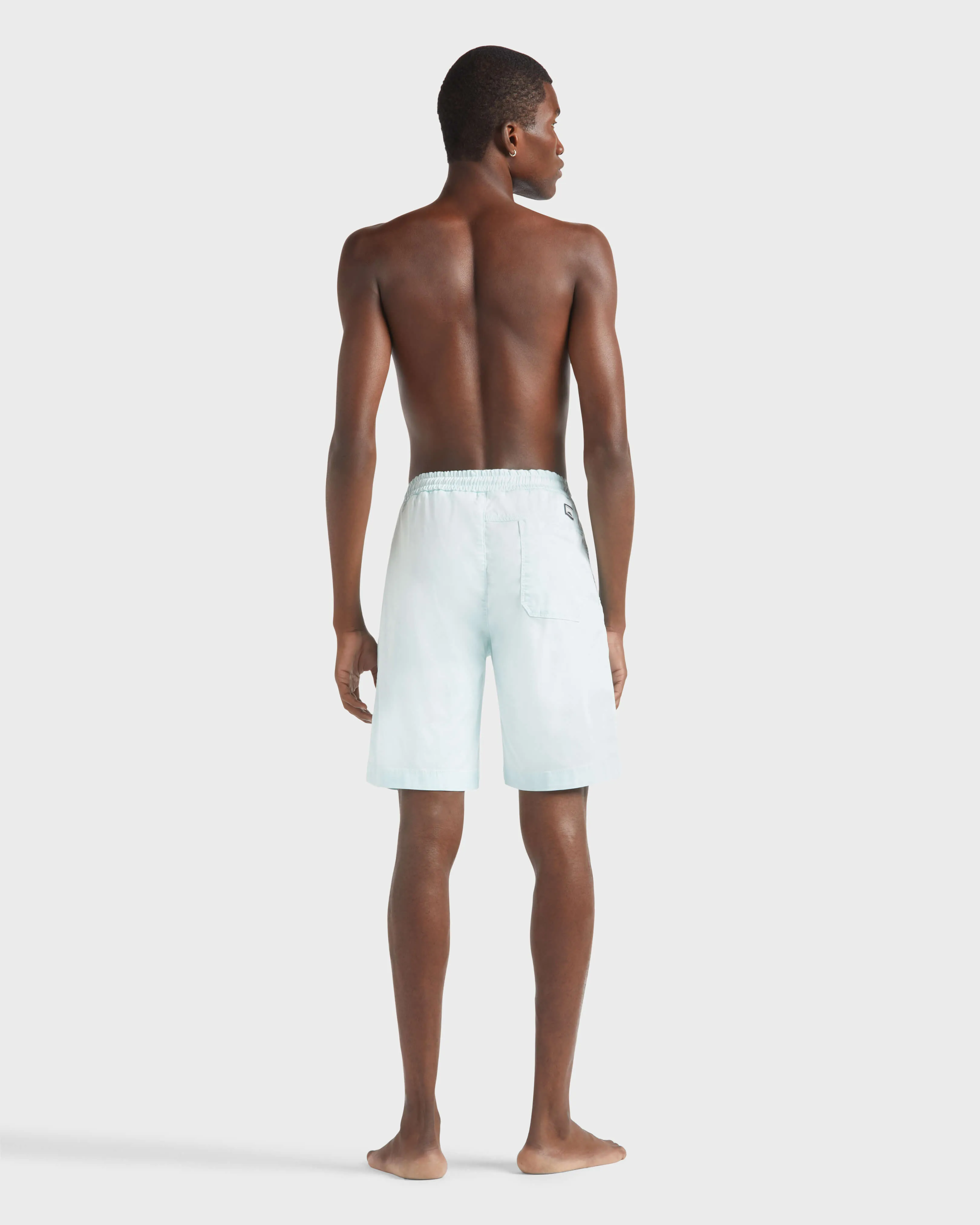 Vilebrequin - Satin-bermudashorts Aus Tencel Und Baumwolle Für Herren - Bermuda - Levant - Blau - Größe 42 – Bild 4