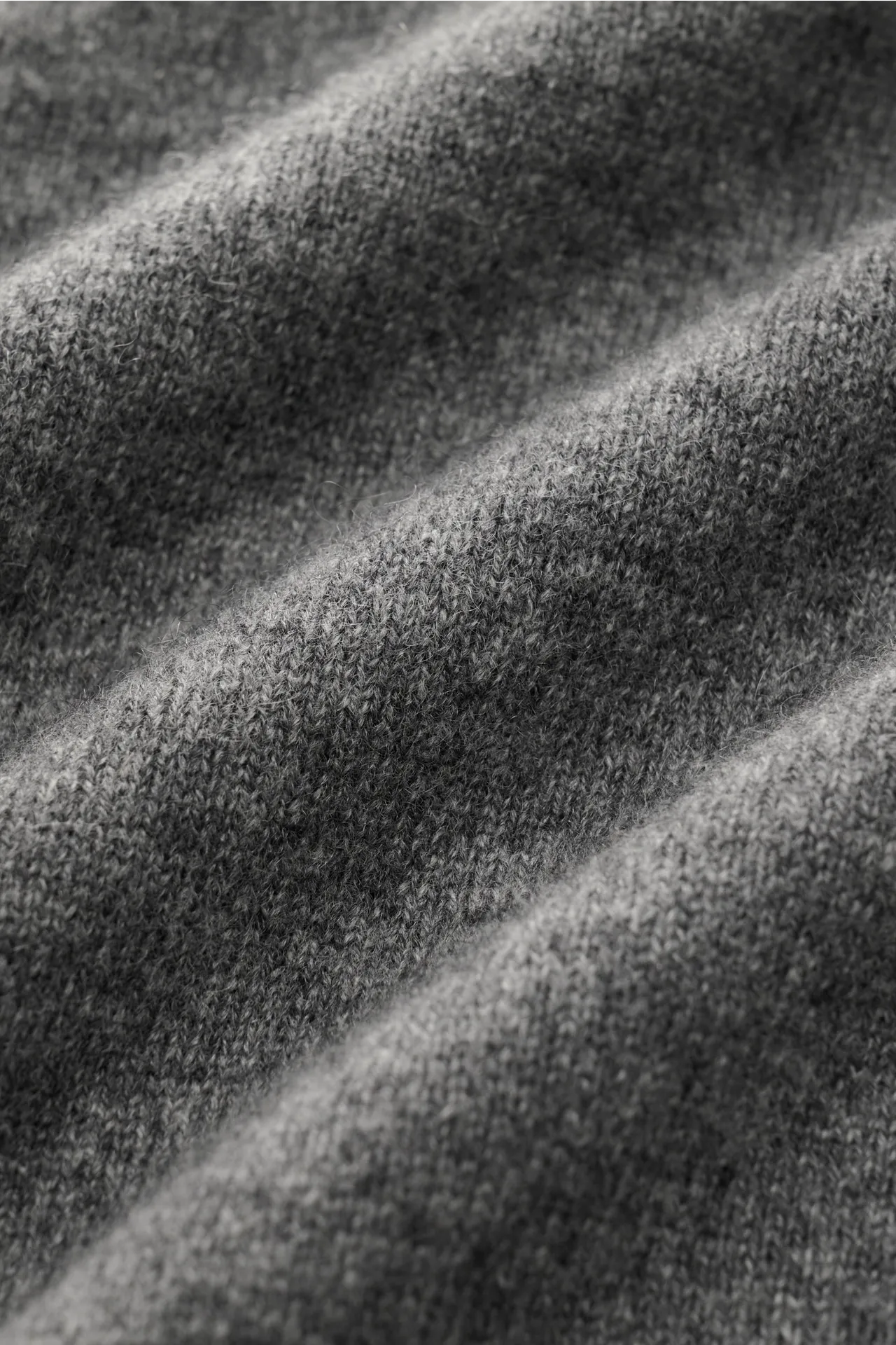 Cruciani - Herren - Cashmere Rollkragenpullover dunkelgrau meliert – Bild 4