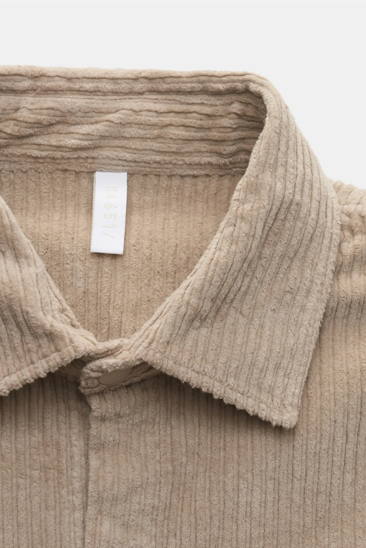 04651/ A trip in a bag - Herren - Cord-Overshirt %27Oyster%27 beige