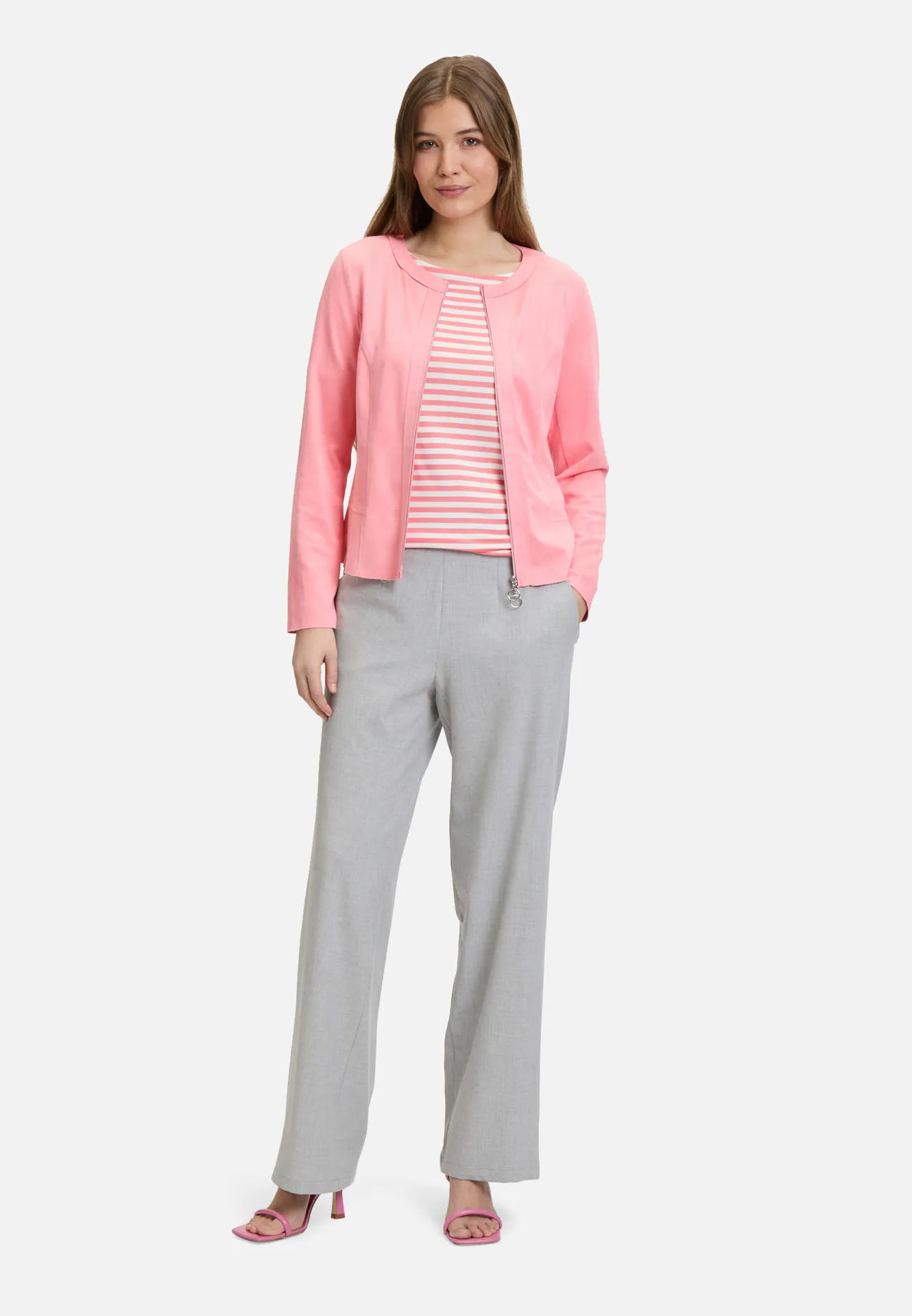 Blazer-Jacke mit Reißverschluss – Bild 2