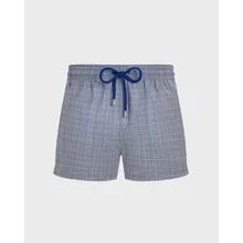 Vilebrequin - Prince Of Wales Check Badeshorts Aus Ultradünner Wolle Für Herren - Bademode - Milton - Blau - Größe L Vilebrequin - Prince Of Wales Check Badeshorts Aus Ultradünner Wolle Für Herren - Bademode - Milton - Blau - Größe L