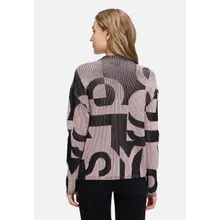 Grobstrick-Pullover mit Jacquard Grobstrick-Pullover mit Jacquard