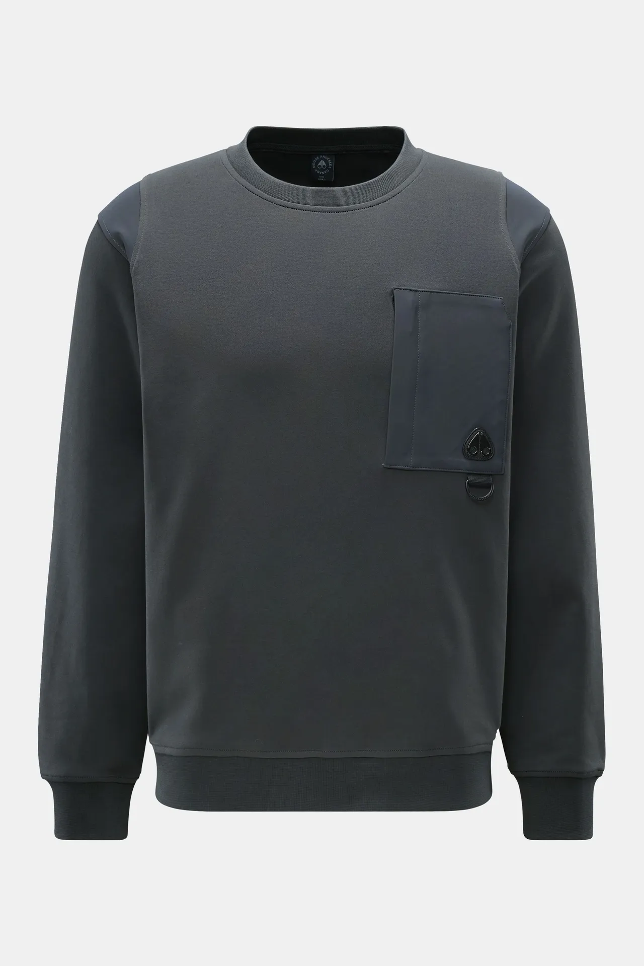 Moose Knuckles - Herren - Rundhals-Sweatshirt %27Dalon Crew%27 dunkelgrau Moose Knuckles - Herren - Rundhals-Sweatshirt %27Dalon Crew%27 dunkelgrau