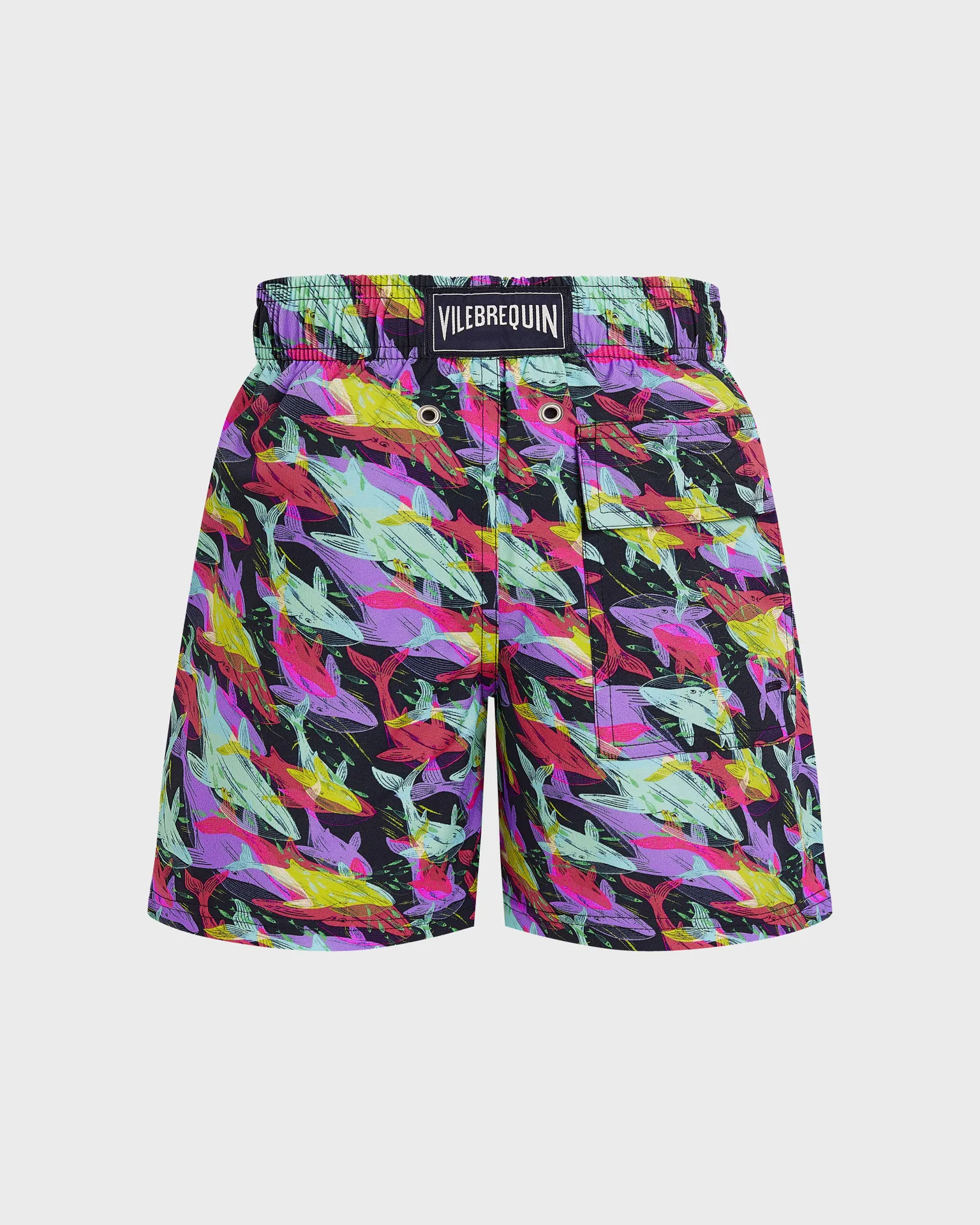 Vilebrequin - Whales Offset Stretch-badeshorts Für Jungen - Bademode - Jirise - Blau - Größe 8 – Bild 2