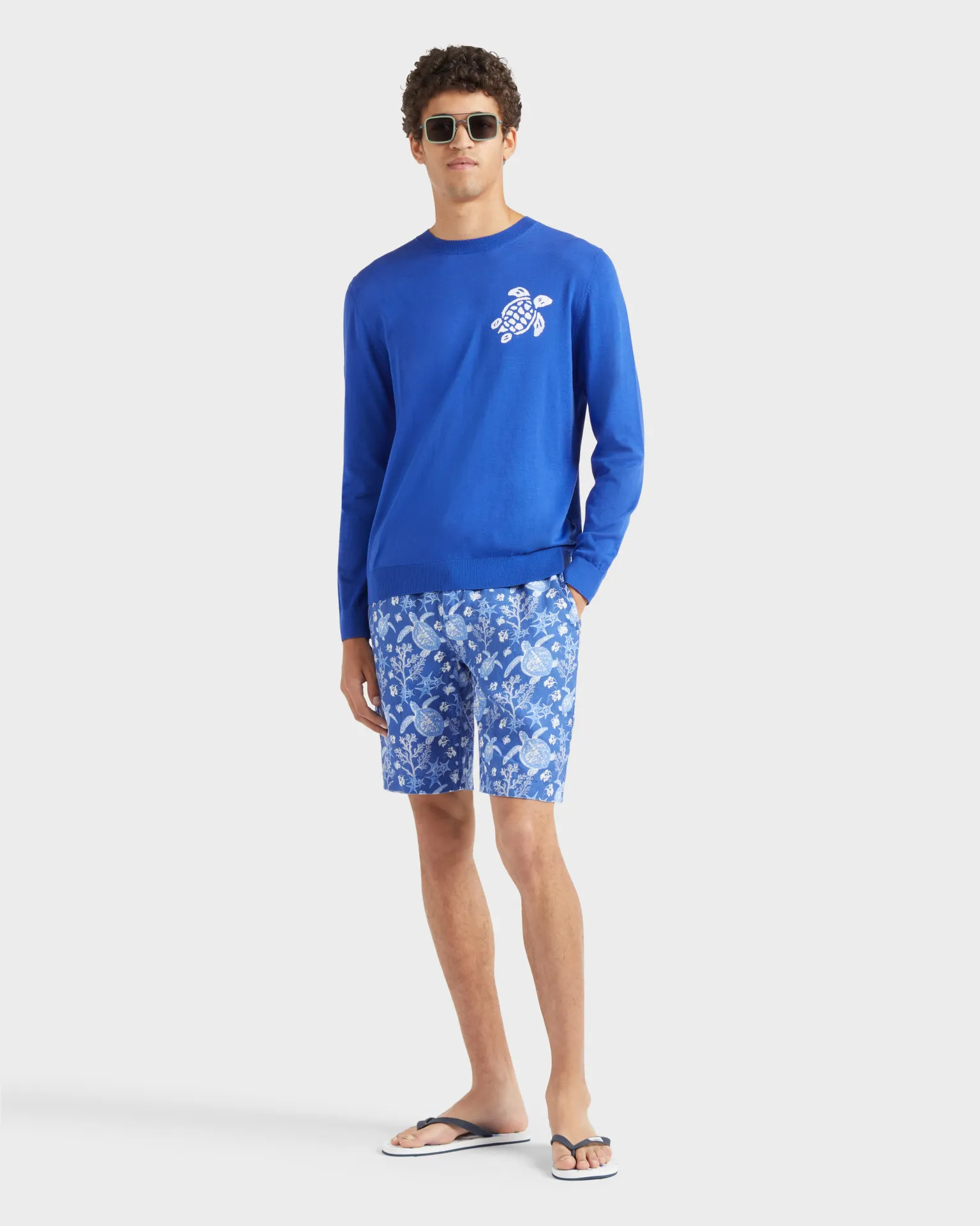 Vilebrequin - Turtle Pullover Aus Baumwolle Für Herren - Pullover - Rayol - Blau - Größe XXL – Bild 5