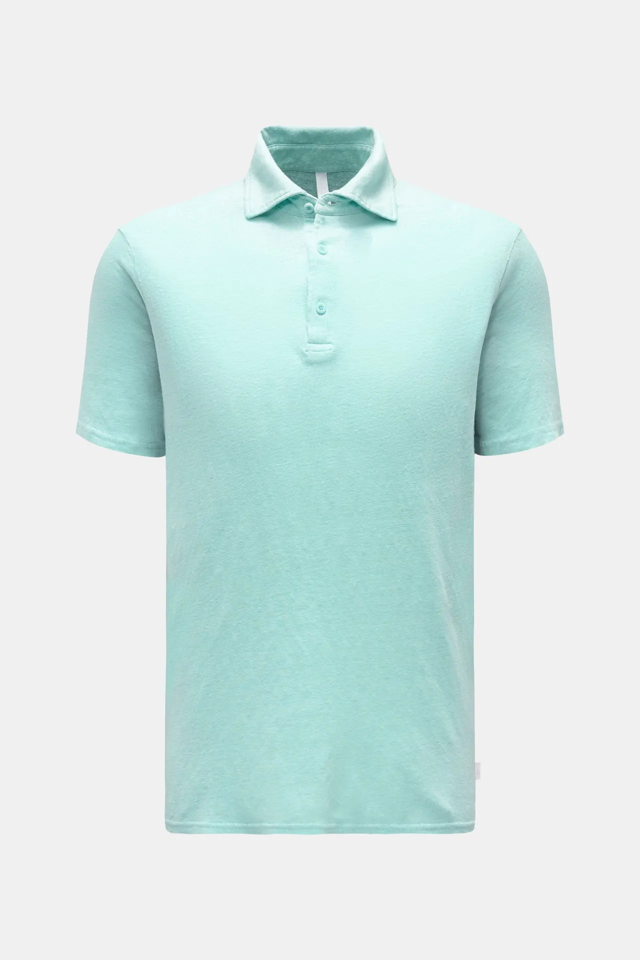 04651/ A trip in a bag - Herren - Leinen Jersey-Poloshirt türkis 04651/ A trip in a bag - Herren - Leinen Jersey-Poloshirt türkis