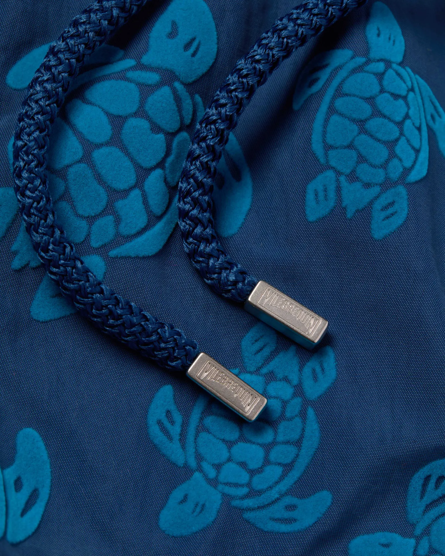 Vilebrequin - Beflockte Ronde Des Tortues Badeshorts Für Herren - Bademode - Moorea - Blau - Größe M – Bild 5