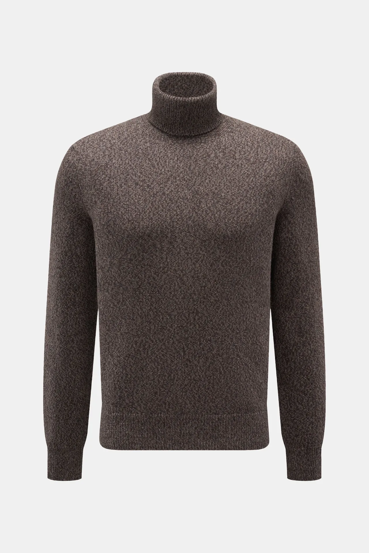 Agnona - Herren - Cashmere Rollkragenpullover graubraun meliert Agnona - Herren - Cashmere Rollkragenpullover graubraun meliert