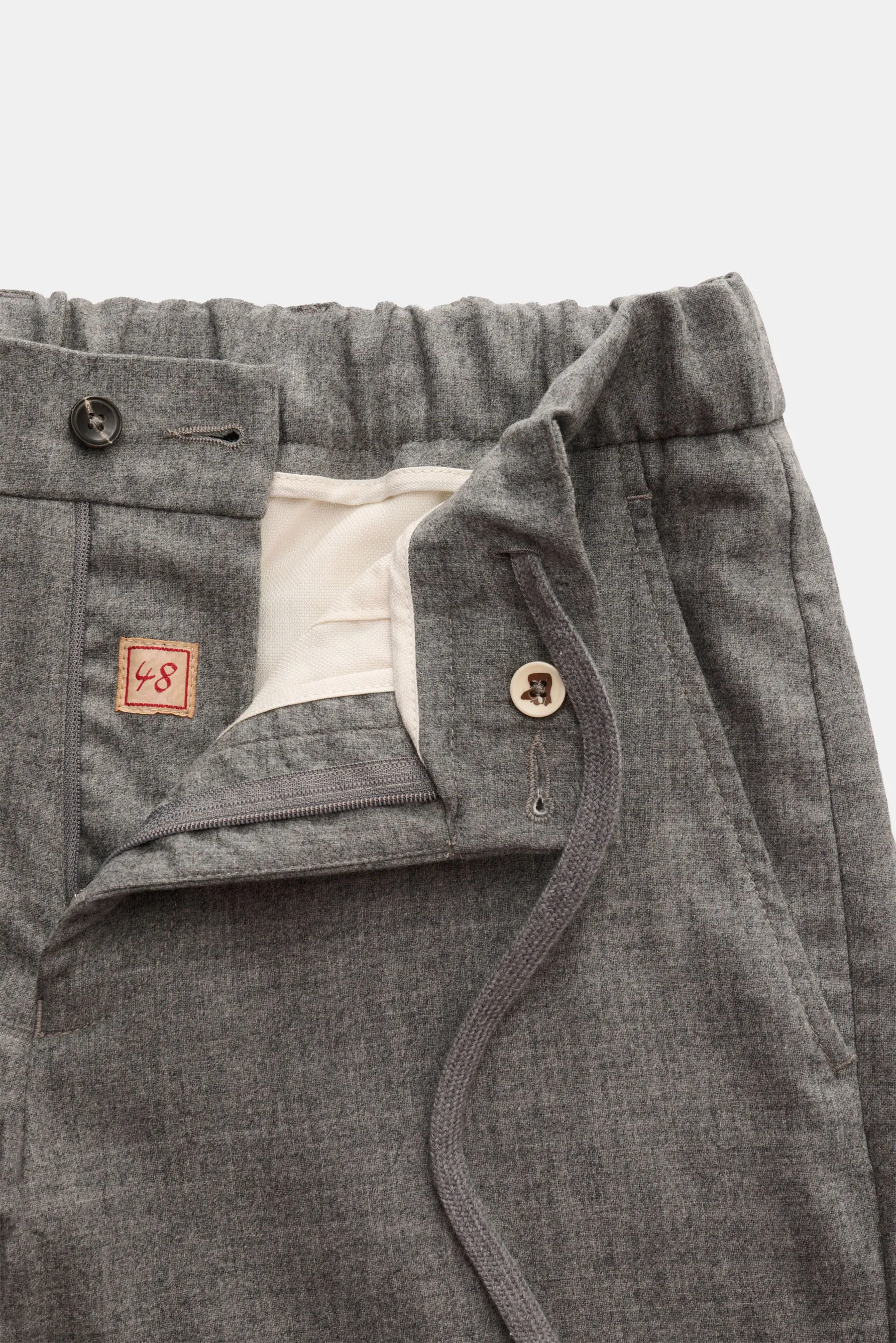 Marco Pescarolo - Herren - Woll-Jogpants 'Manu' grau meliert – Bild 4