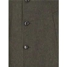 Emanuela Caruso - Classic Long-Silhouette Green Jacket With Textured - Größe 46 - grün