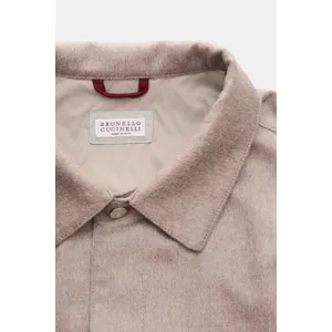 Brunello Cucinelli - Herren - Cashmere Overshirt sand meliert
