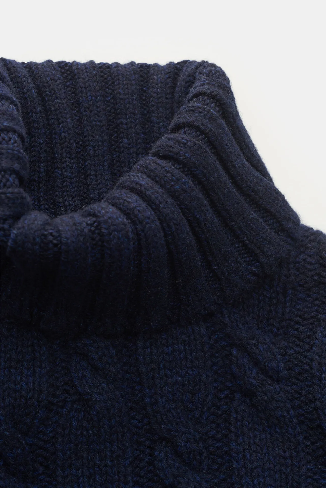 Fedeli - Herren - Cashmere Rollkragenpullover 'Tecknet Baker' navy – Bild 2