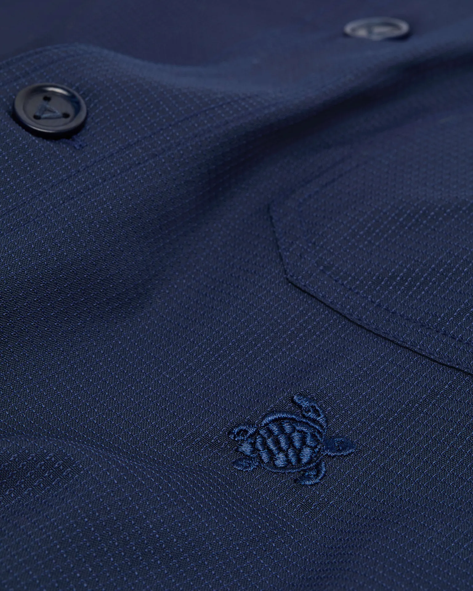 Vilebrequin - Micro Carreaux Herren-overshirt Aus Wolle - Jacke - Corentin - Blau - Größe XL – Bild 5