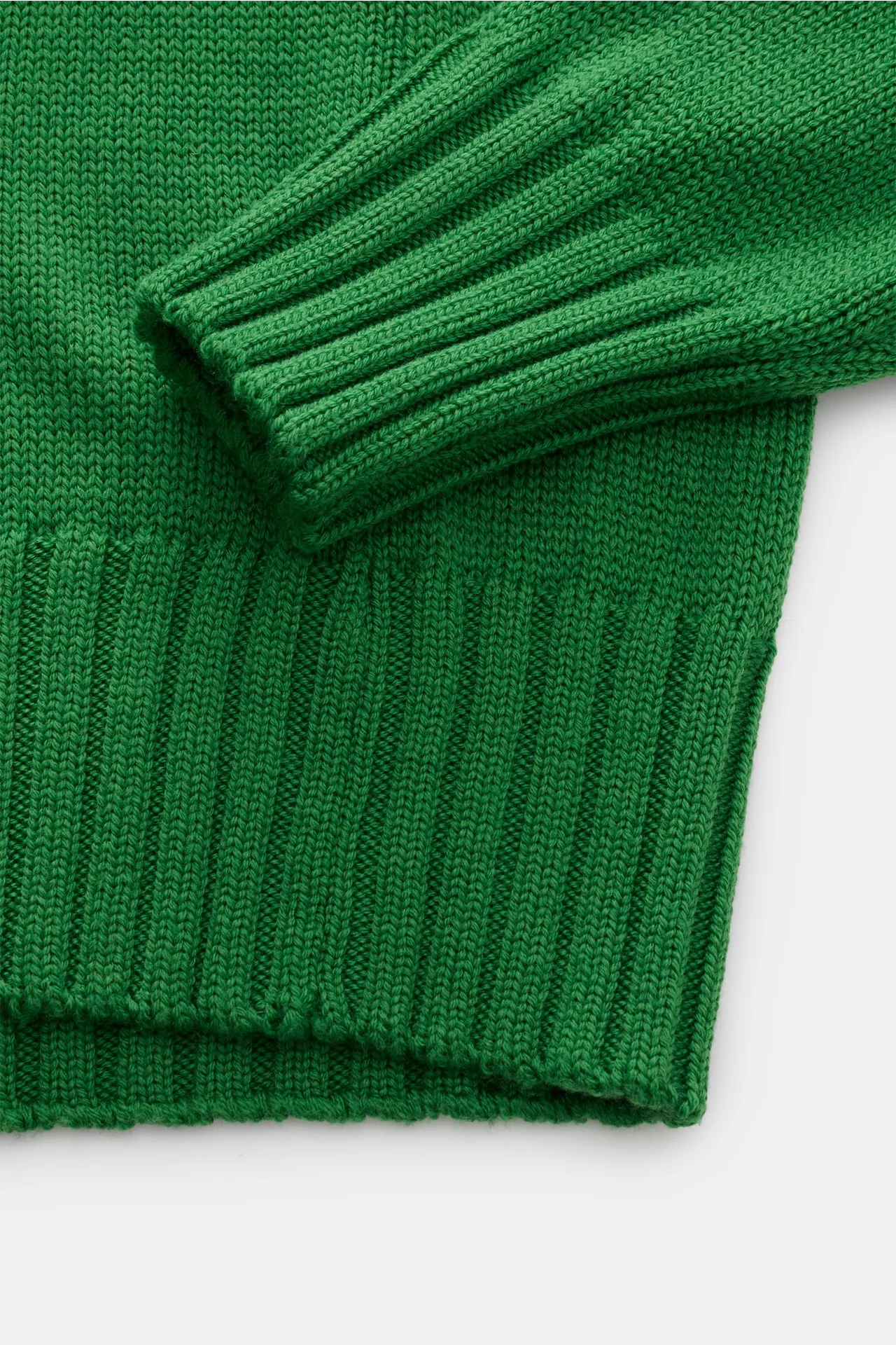 B.F. Knitwear - Herren - Merino Rollkragenpullover grün – Bild 3