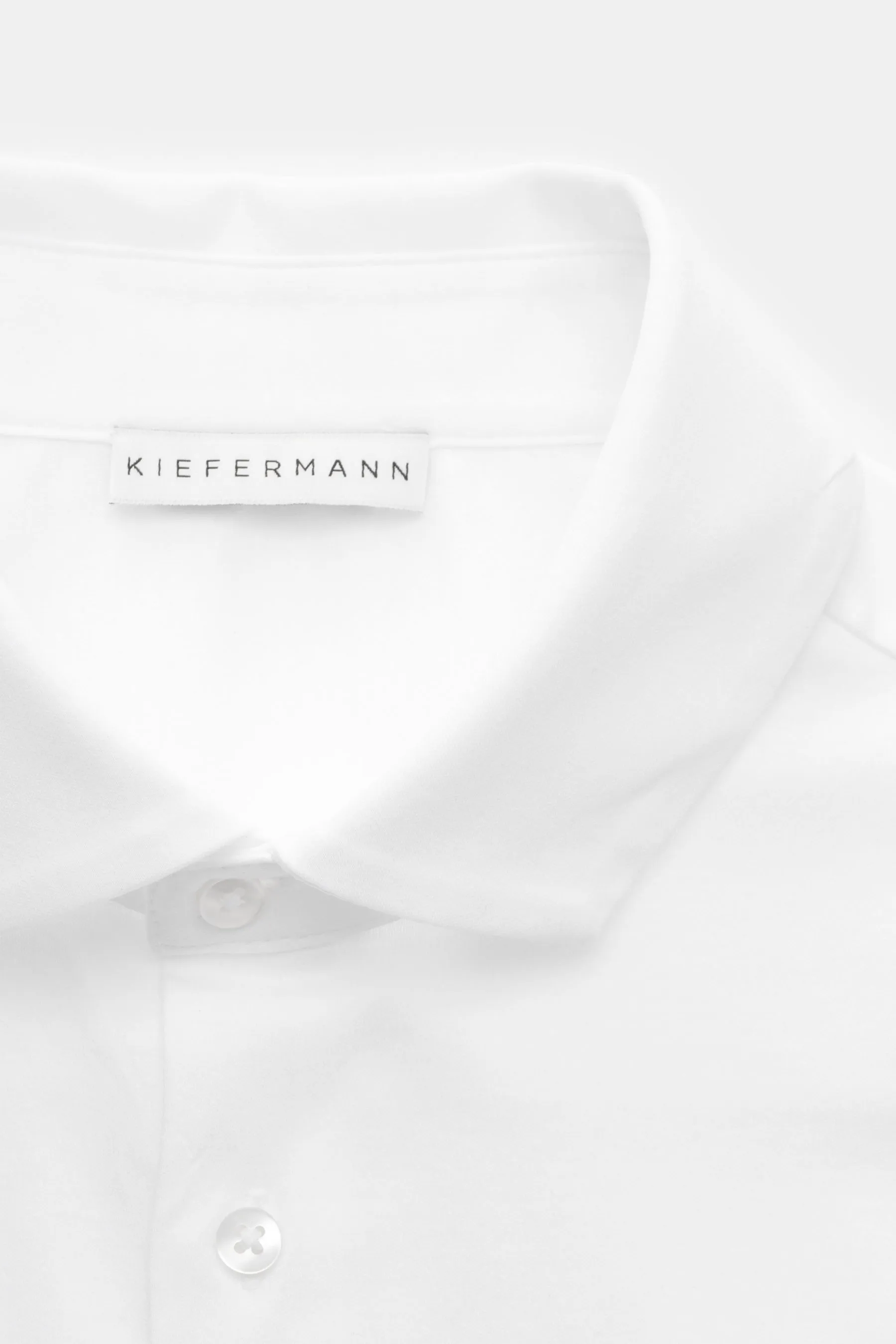 Kiefermann - Herren - Jersey-Hemd 'Elandorio' Haifisch-Kragen weiß – Bild 2