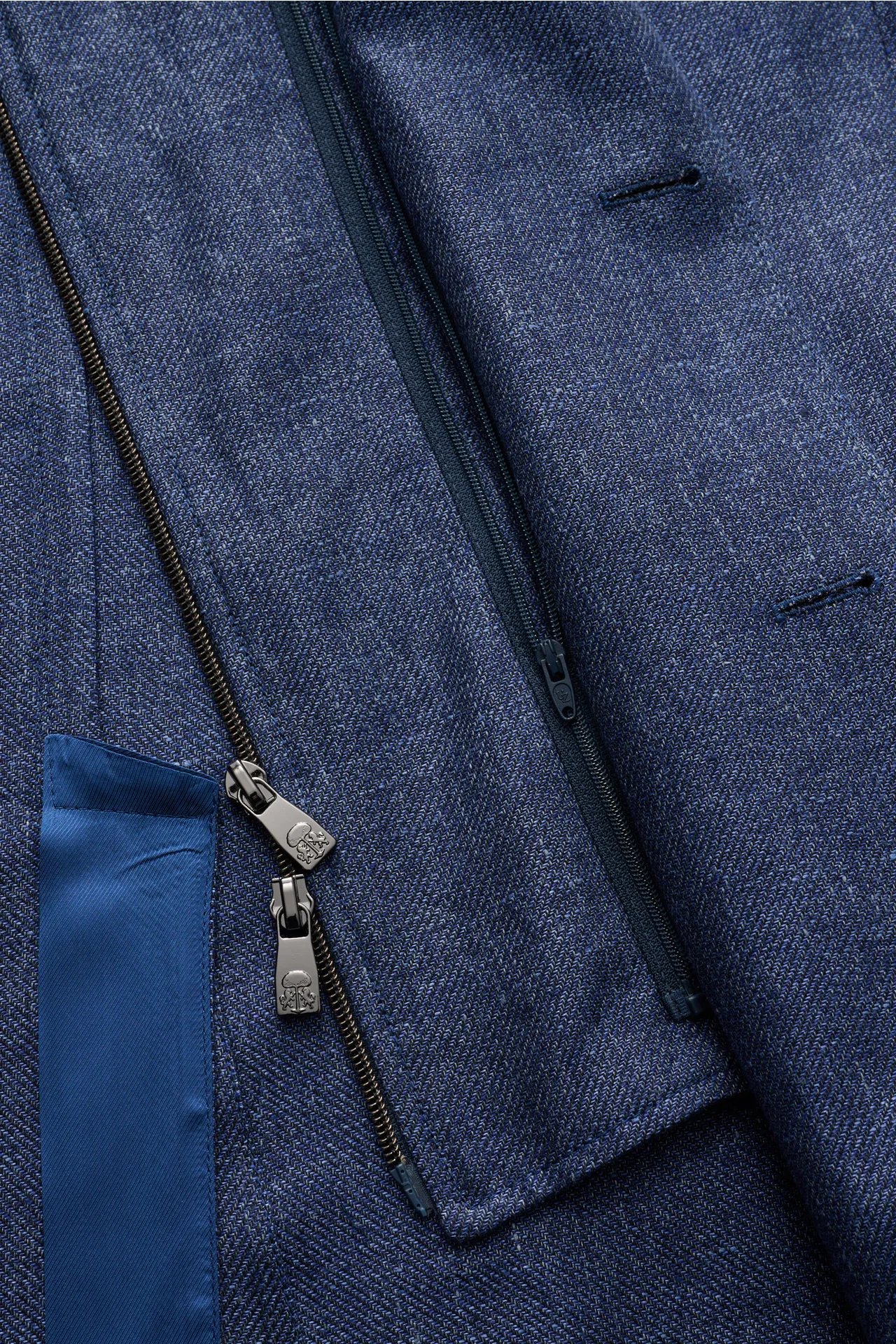 Corneliani - Herren - Sakko dunkelblau meliert – Bild 7