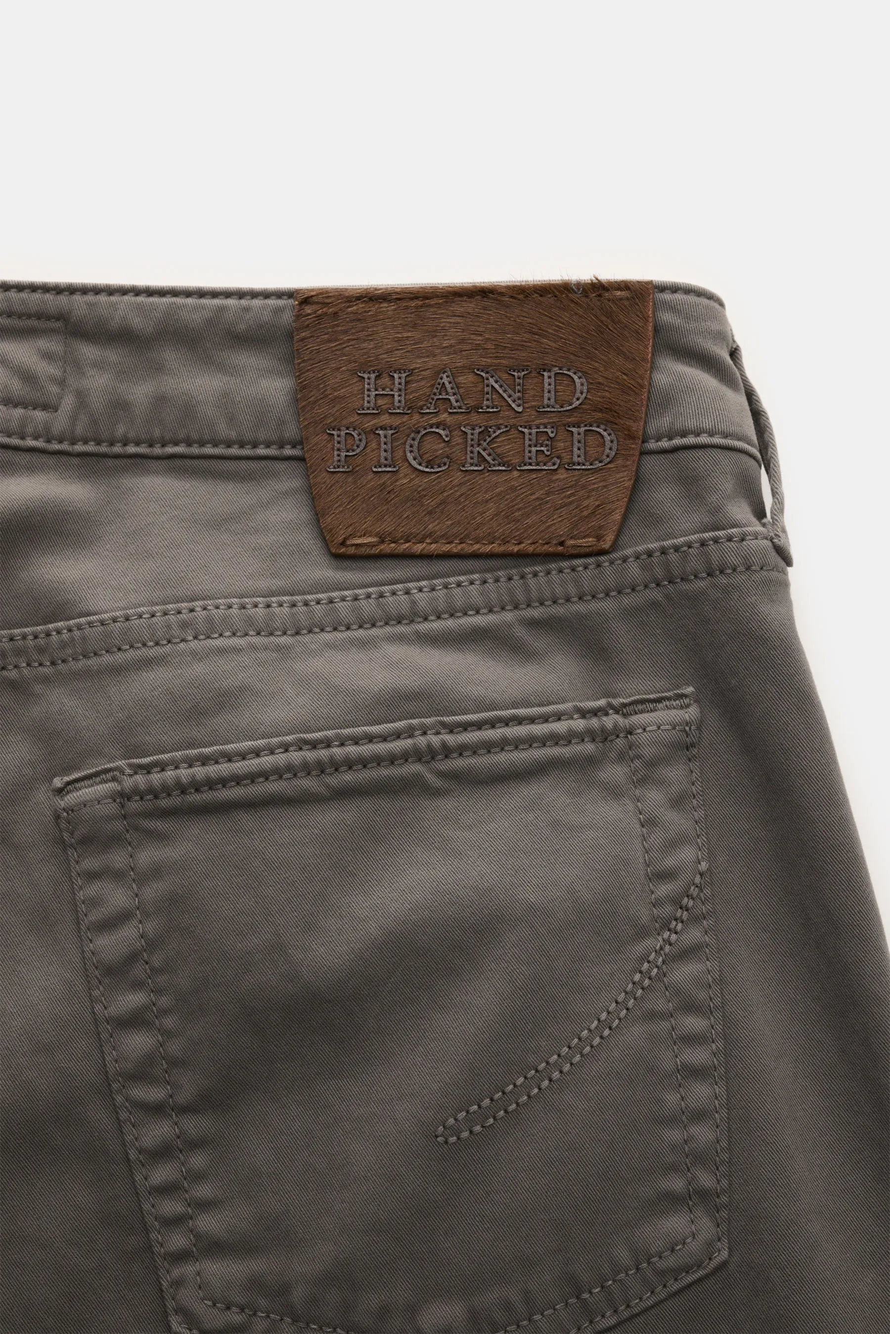 HandPicked - Herren - Chino 'Parma' dunkelgrau – Bild 3