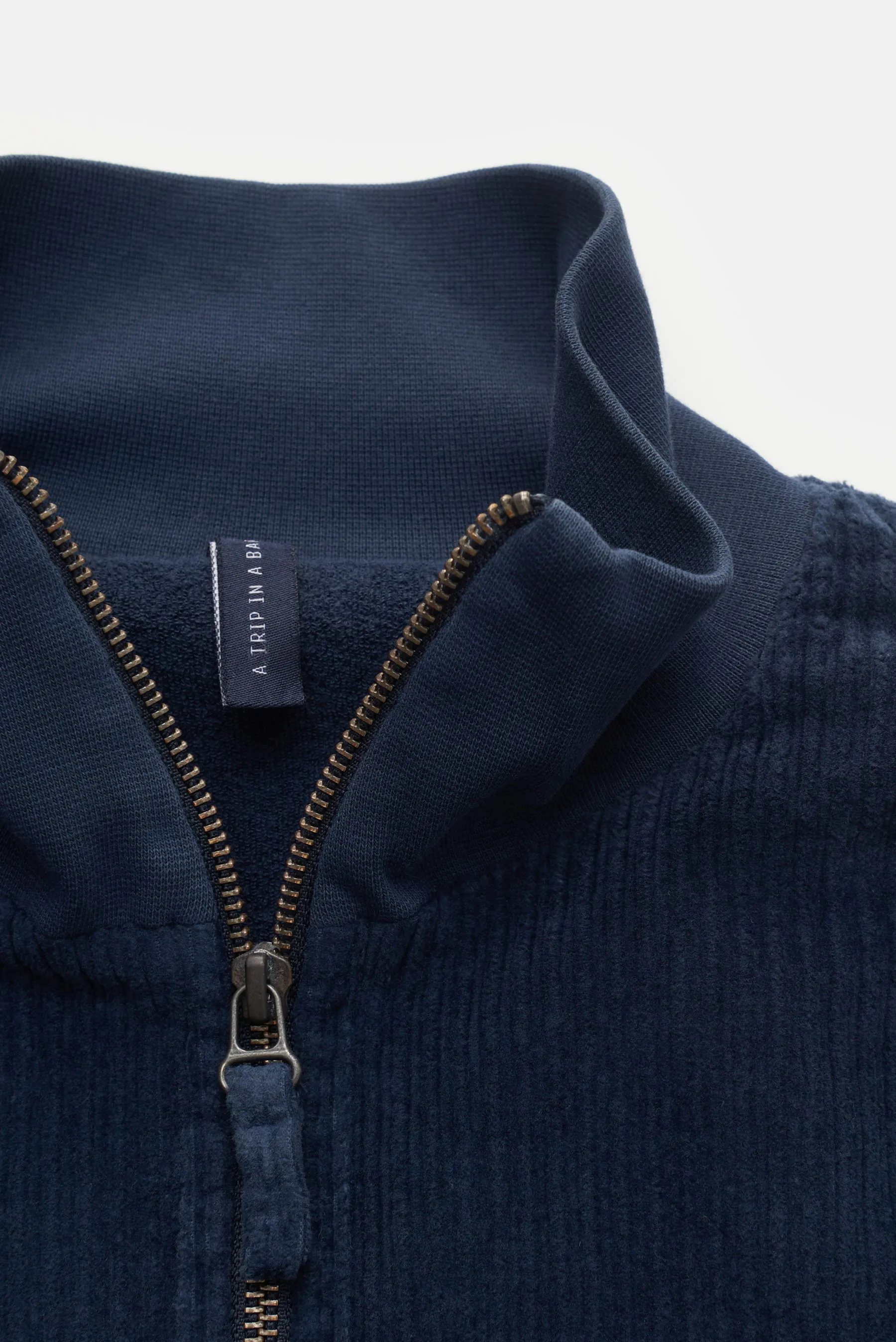 04651/ A trip in a bag - Herren - Cordblouson 'Cord Bomber' navy – Bild 3