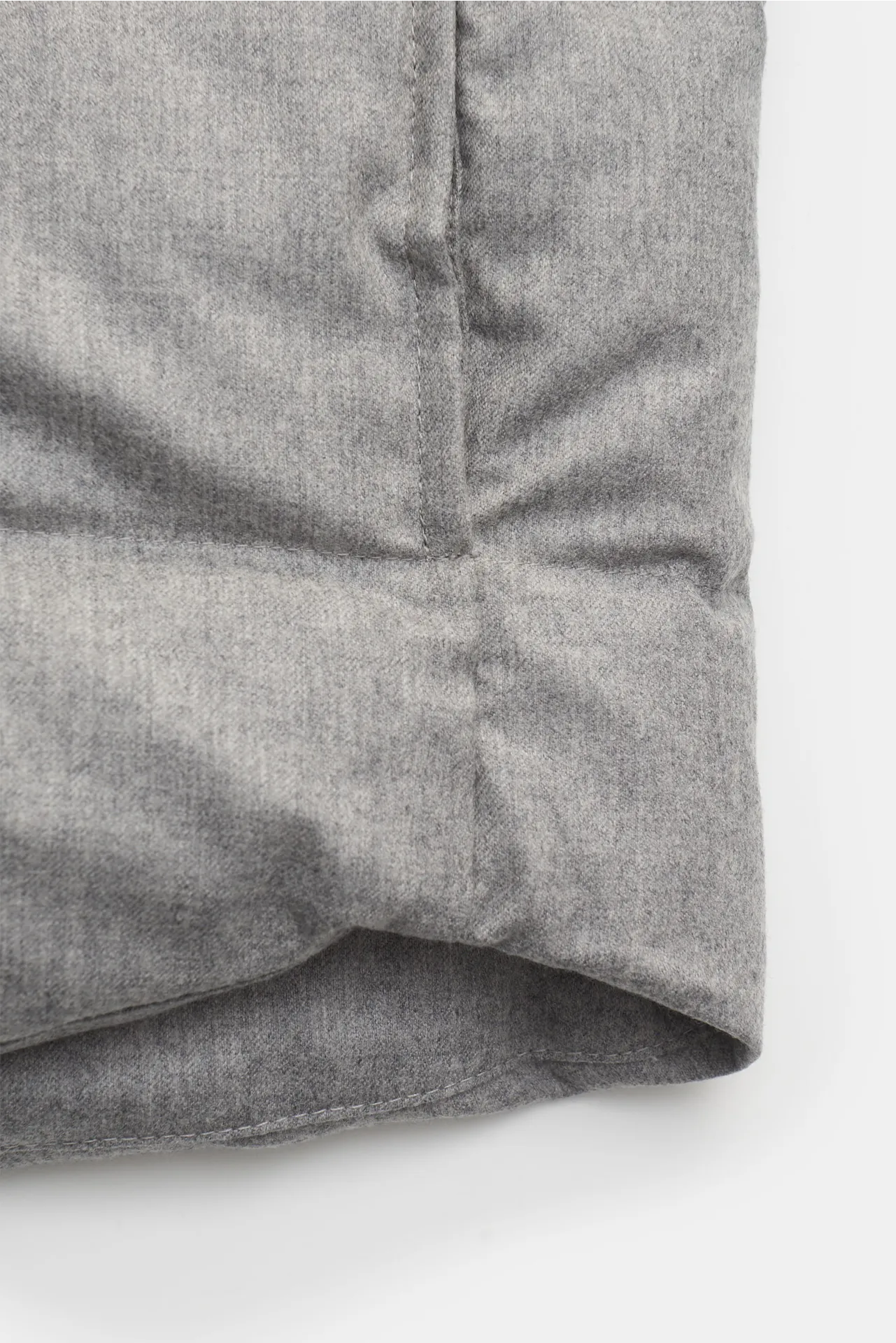 People of Shibuya - Herren - Daunen-Overshirt 'Aver' grau meliert – Bild 7