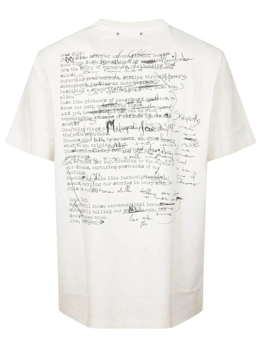 Golden Goose - t shirts now with you - Größe L - weiß – Bild 2