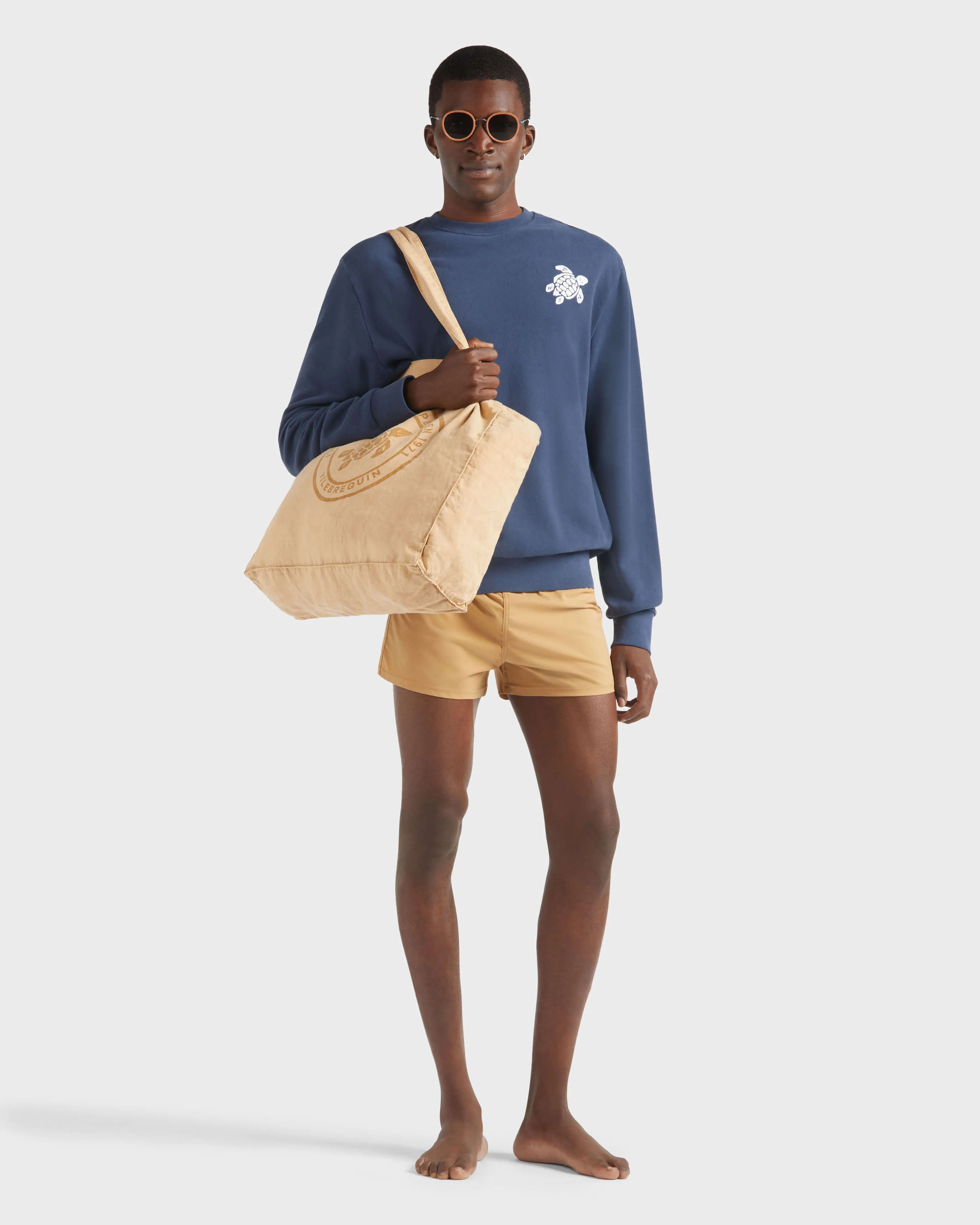 Vilebrequin - Kurze Und Figurbetonte Einfarbige Stretch-bademode Für Herren - Bademode - Man - Marone - Größe S – Bild 6