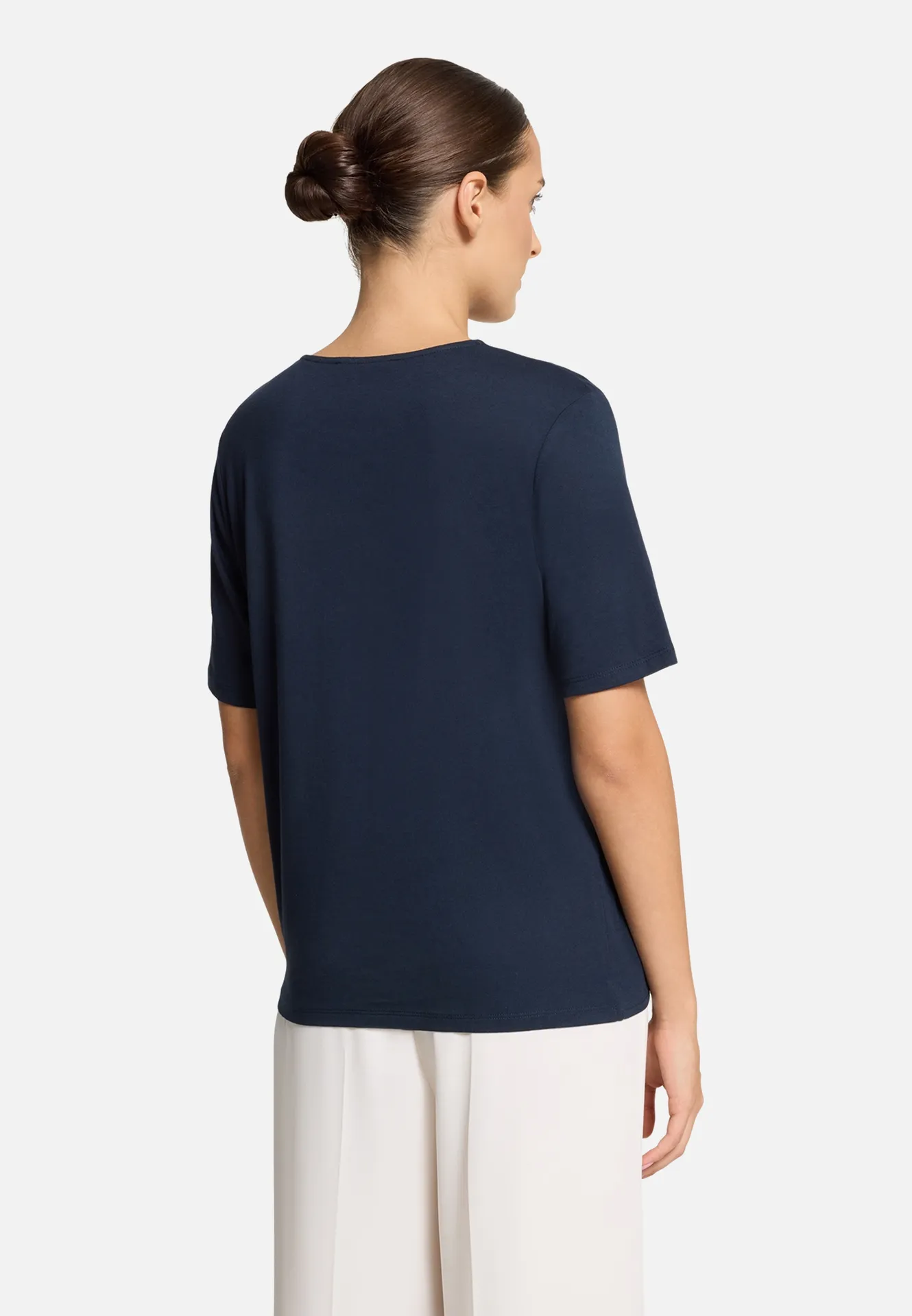 Basic Shirt mit Schleifenknoten Basic Shirt mit Schleifenknoten