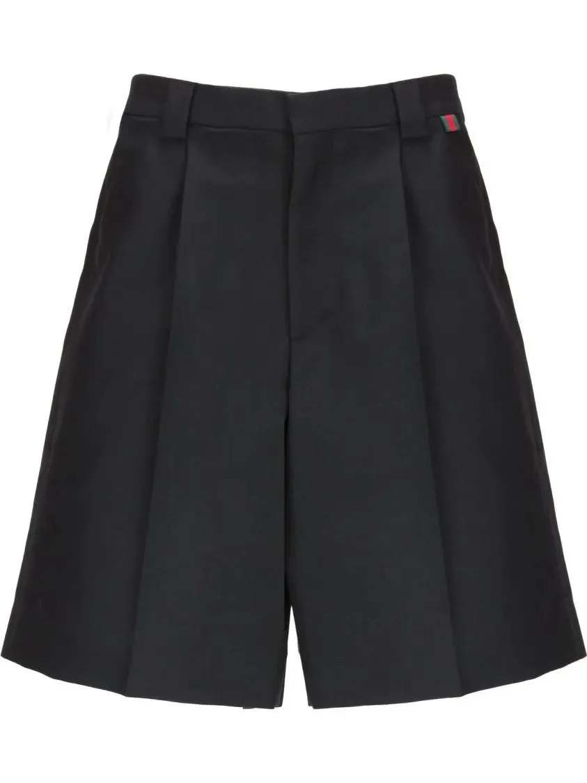 Gucci - Wool Blend Twill Shorts - Größe 48 - schwarz Gucci - Wool Blend Twill Shorts - Größe 48 - schwarz