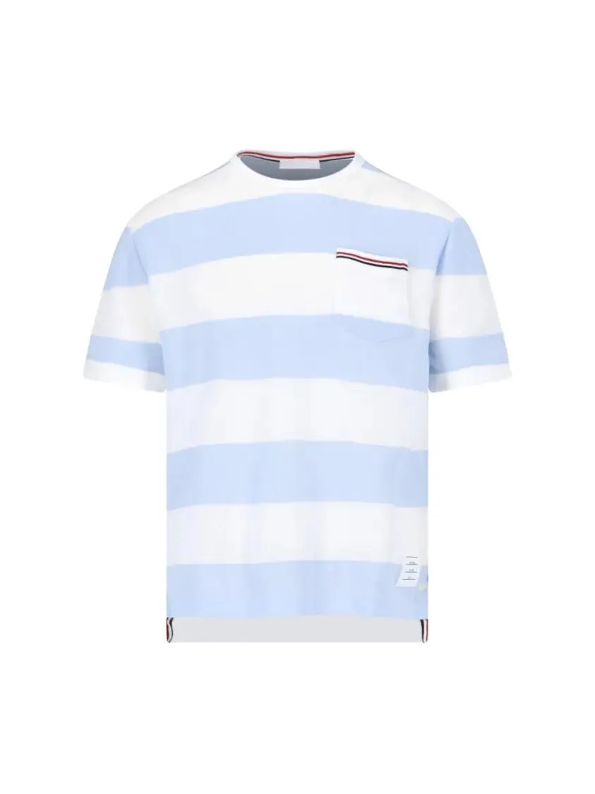 Thom Browne - "Striped T-Shirt" – Blue - Größe 00 - blau Thom Browne - "Striped T-Shirt" – Blue - Größe 00 - blau