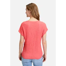 Strukturshirt mit U-Boot-Ausschnitt Strukturshirt mit U-Boot-Ausschnitt