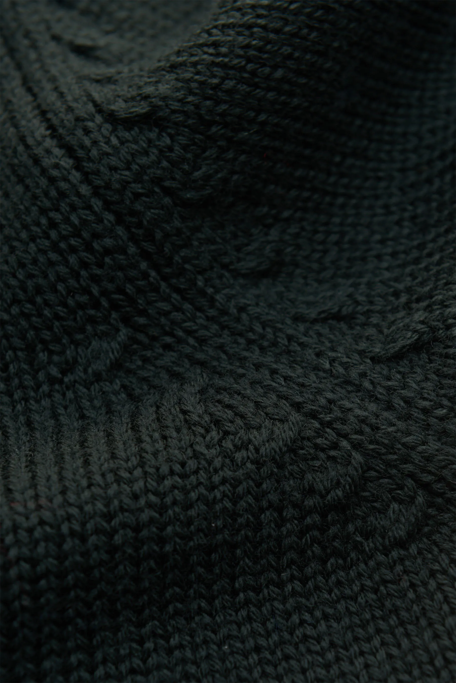 B.F. Knitwear - Herren - Merino Rundhalspullover dunkelgrün – Bild 4