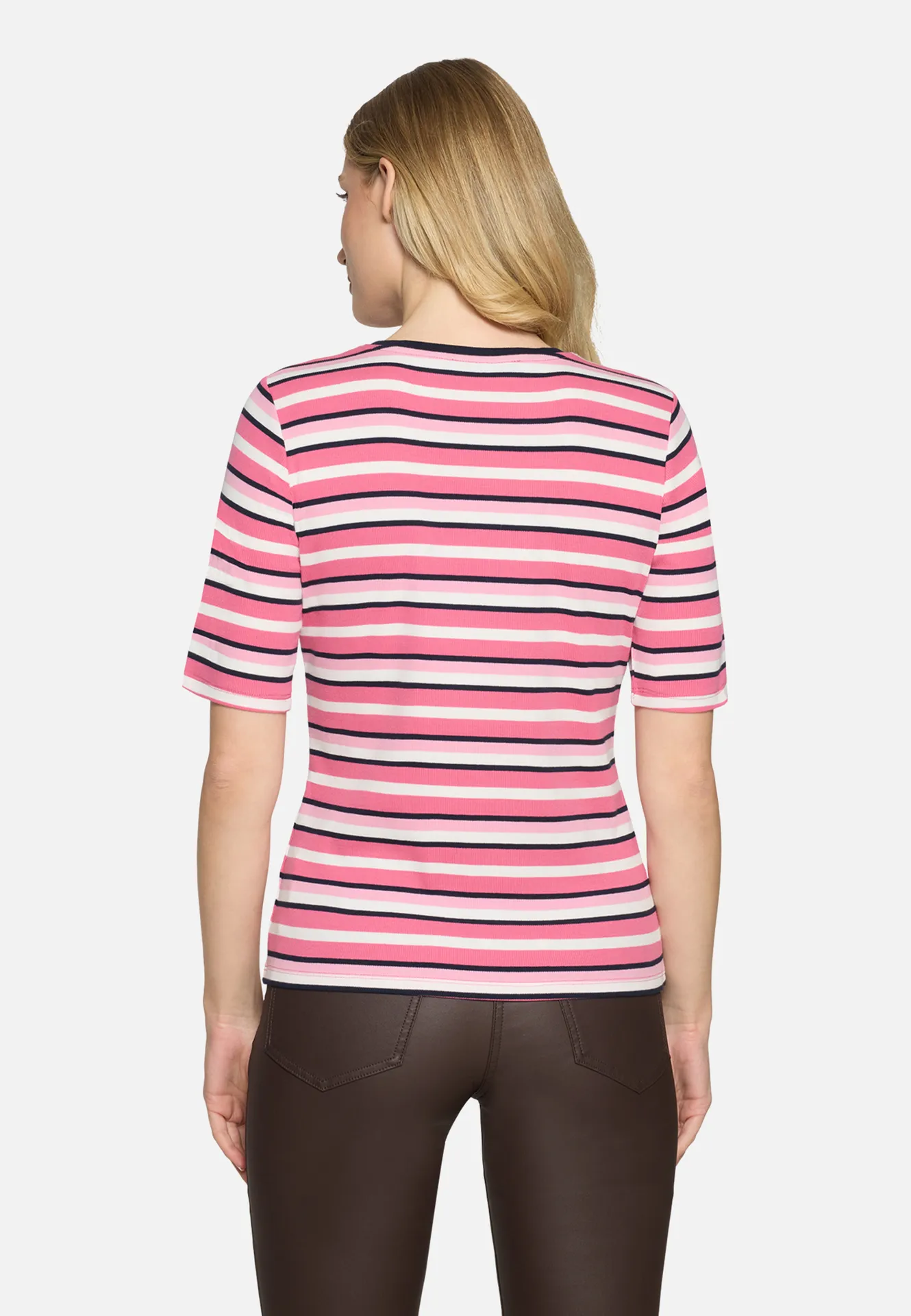 Basic Shirt mit Rippenstruktur Basic Shirt mit Rippenstruktur