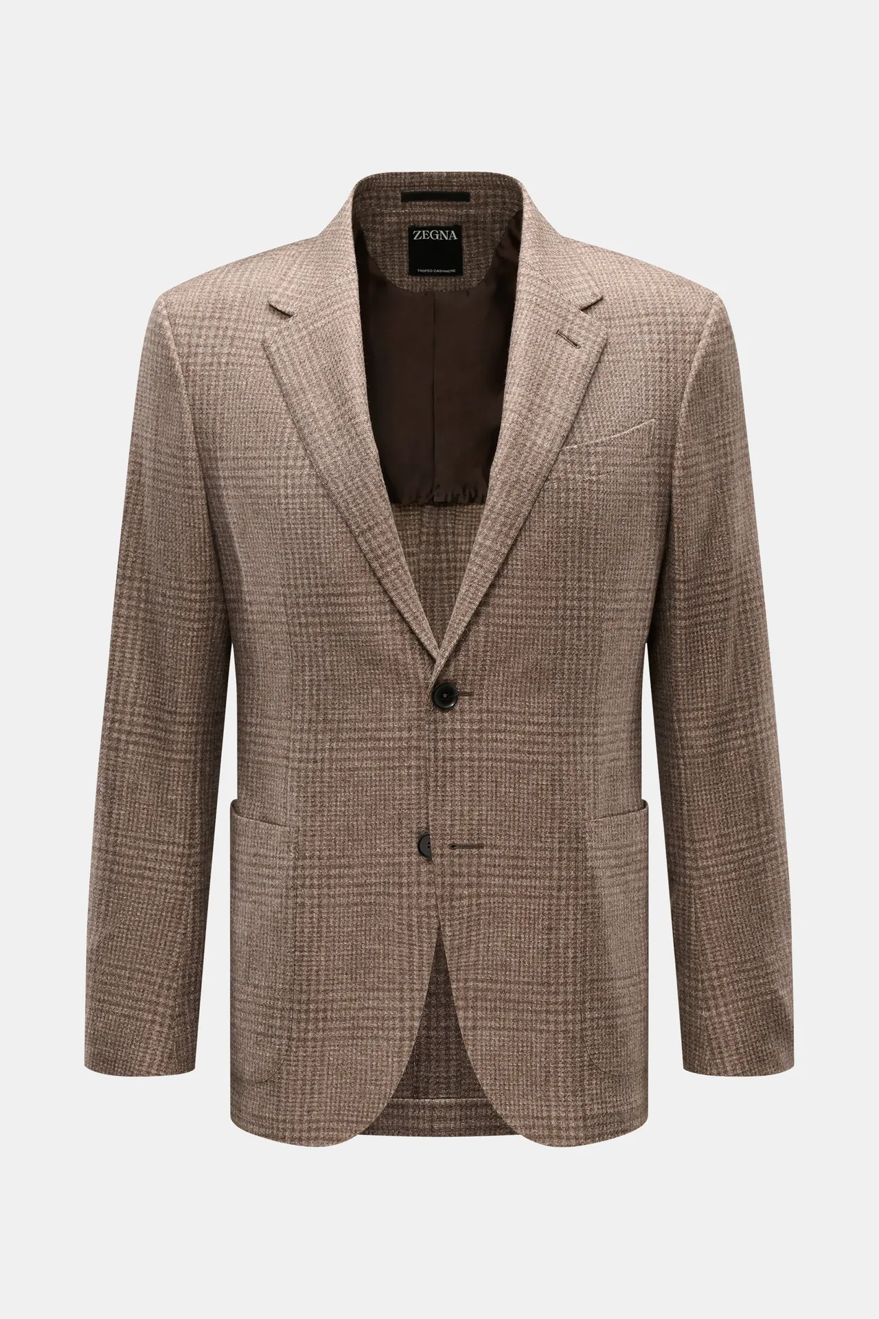 Zegna - Herren - Sakko graubraun kariert Zegna - Herren - Sakko graubraun kariert