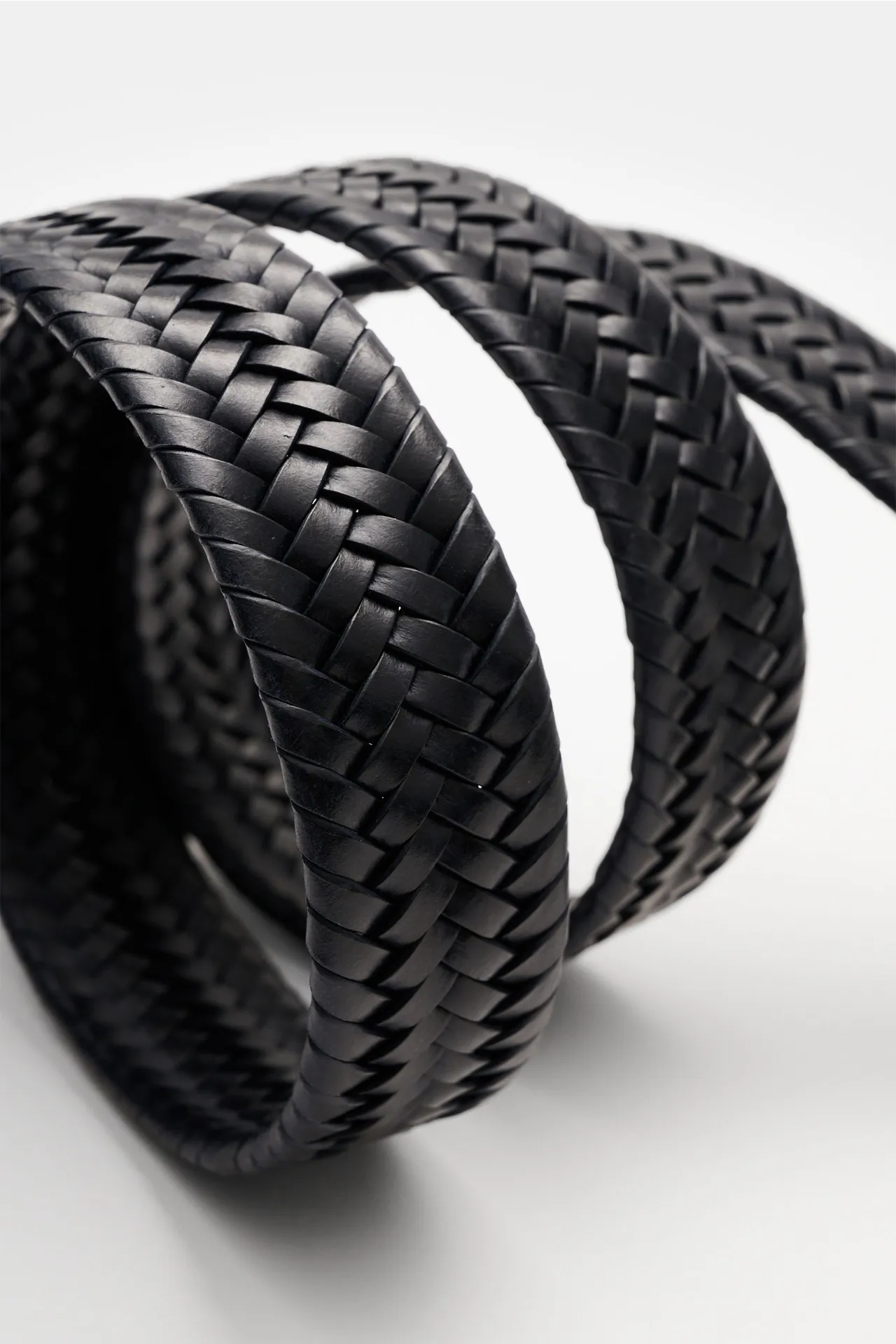 Veneta Cinture - Herren - Flechtgürtel navy – Bild 3