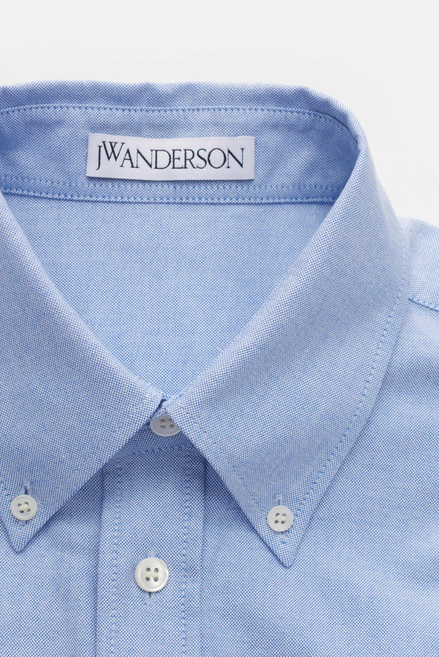 JW Anderson - Herren - Oxfordhemd Button-Down-Kragen hellblau/beige – Bild 2