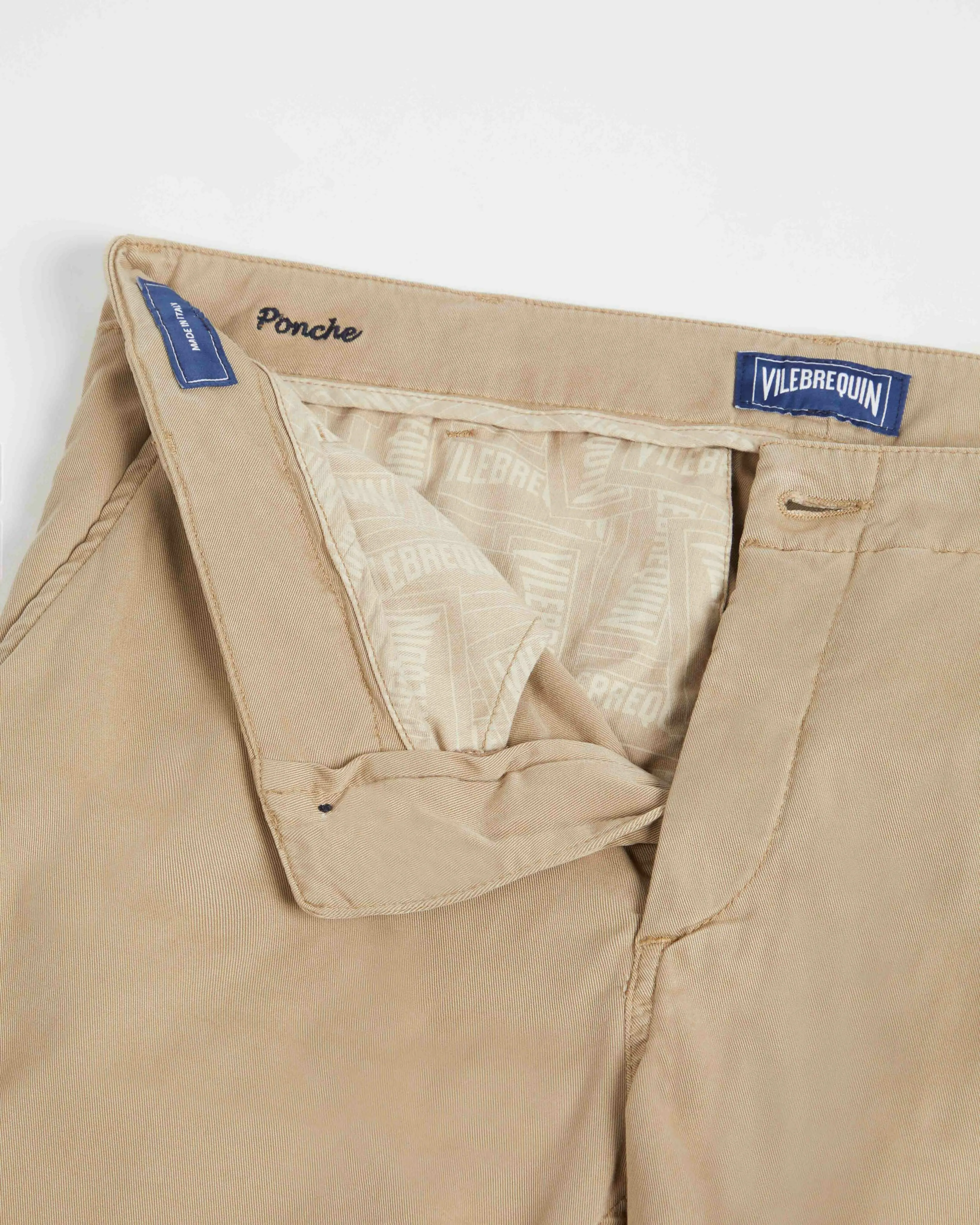 Vilebrequin - Bermudashorts Aus Tencel-gabardine Für Herren - Bermuda - Ponche - Beige - Größe 38 – Bild 6