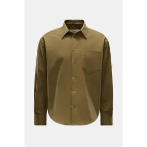 Ami Paris - Herren - Flanellhemd Kent-Kragen oliv Ami Paris - Herren - Flanellhemd Kent-Kragen oliv